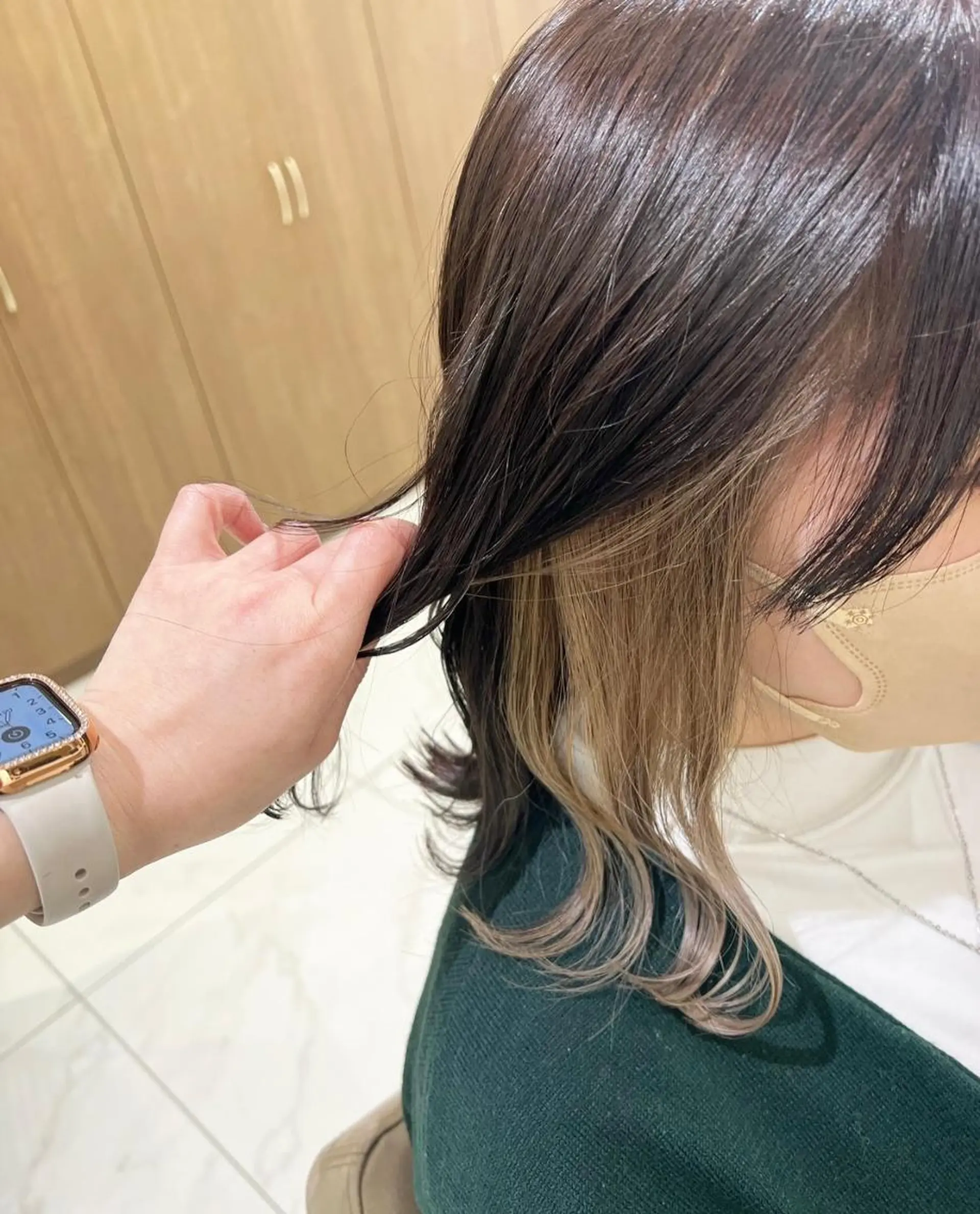 ミディアム ハイライト 髪質改善 ヘアカラー ＡＳＨ 大宮のヘアスタイル