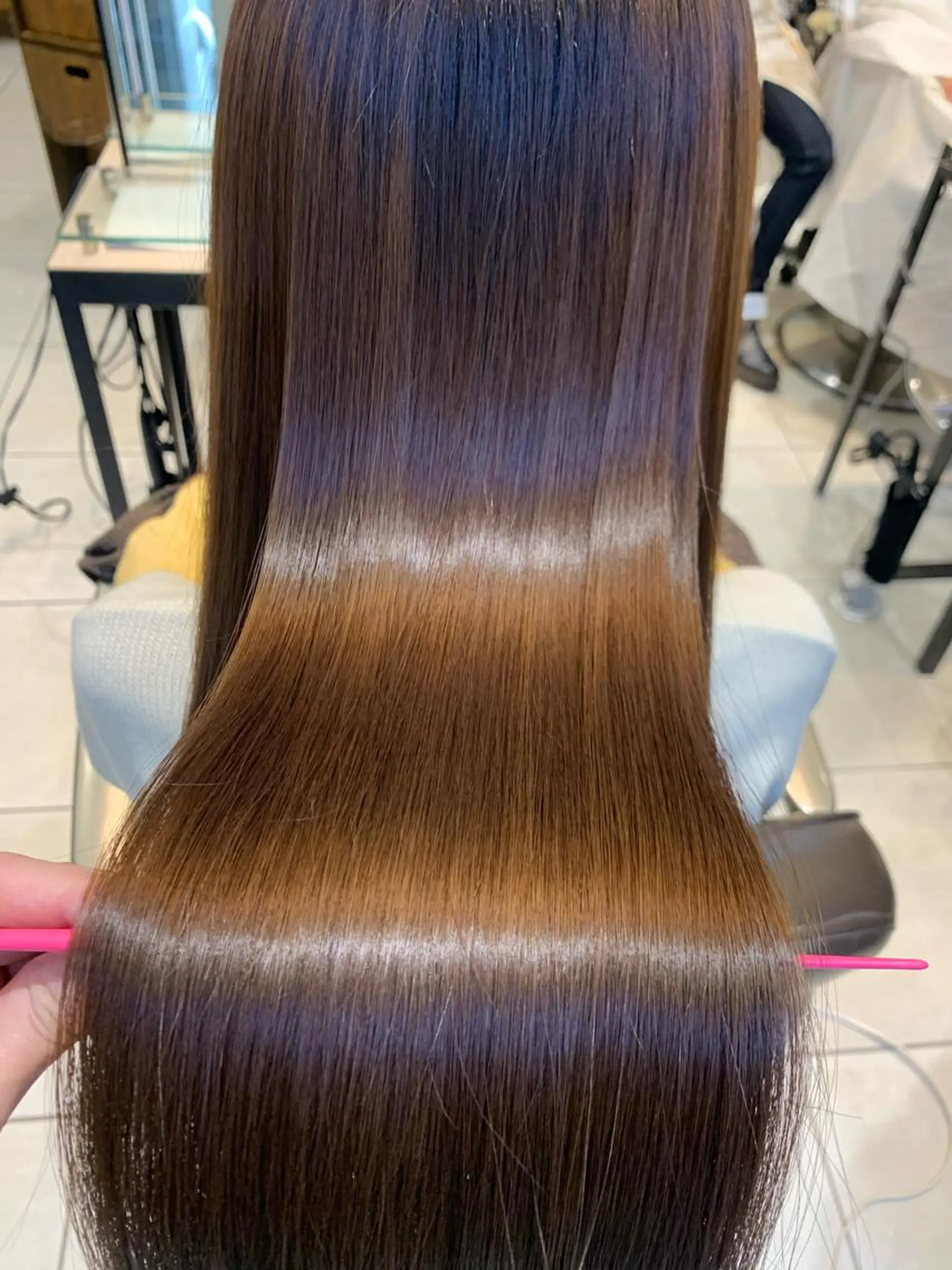 ミディアム カラー パーマ キッズ 髪質改善 酸熱トリートメント/ 髪質改善🌟玉井香奈のヘアスタイル