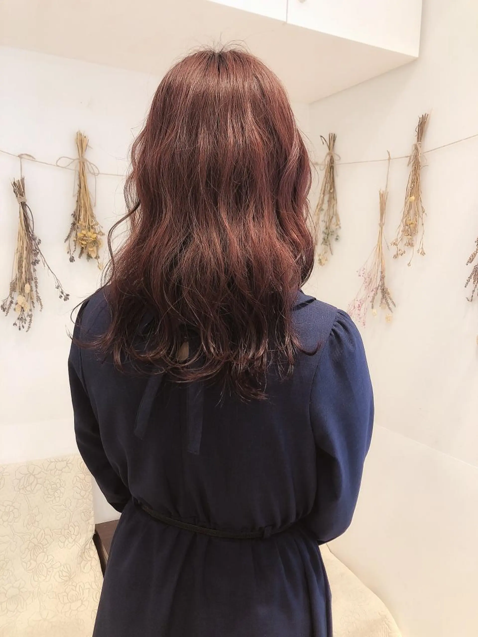 セミロング カラー ピンクカラー はだゆうき @hadadan08のヘアスタイル