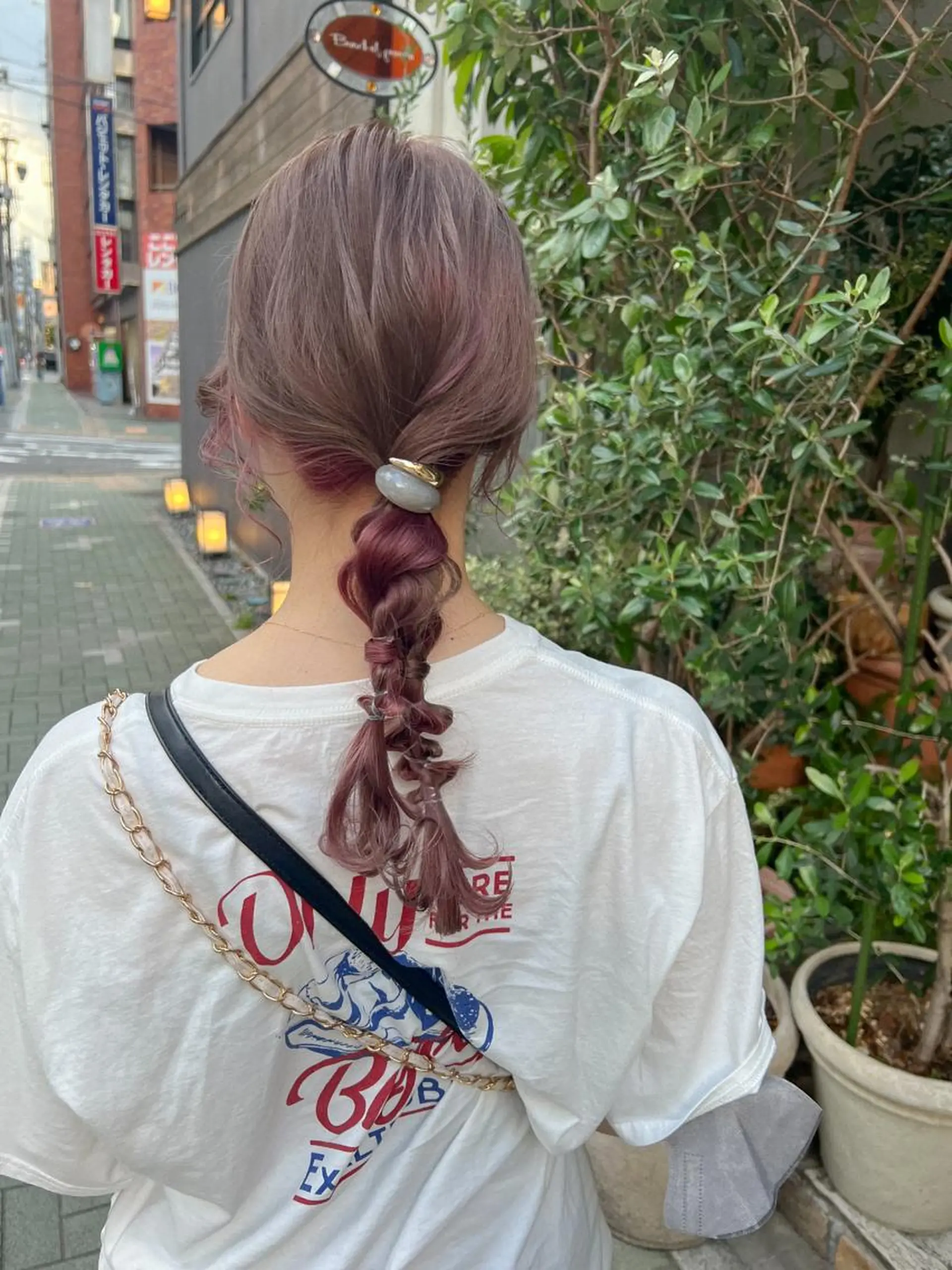 セミロング カラー ヘアアレンジ カラーパティシエ facce🌼ikoのヘアスタイル