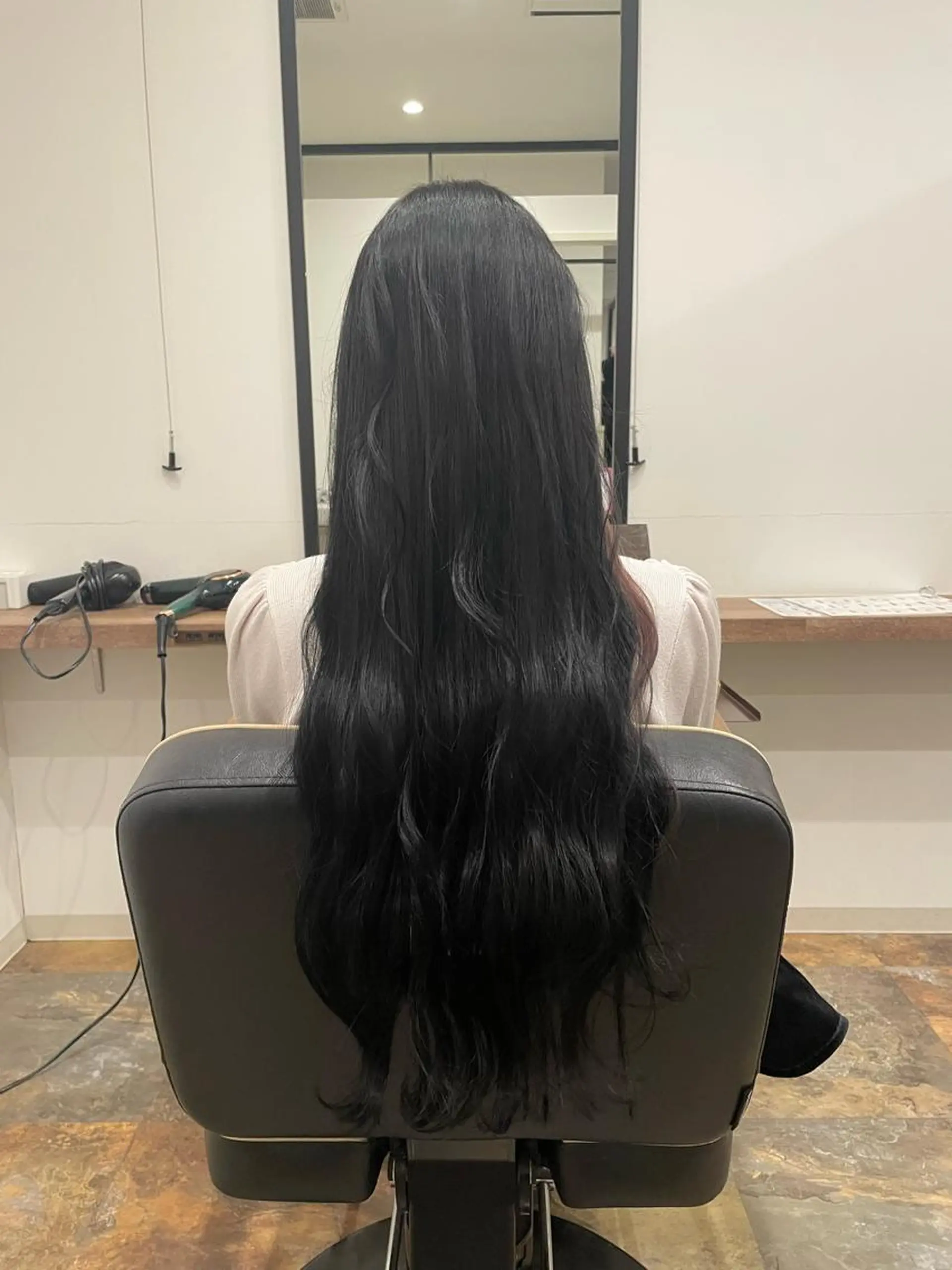 ロング ミストバング ヘアカラー CHESS所属・星 優南のヘアスタイル