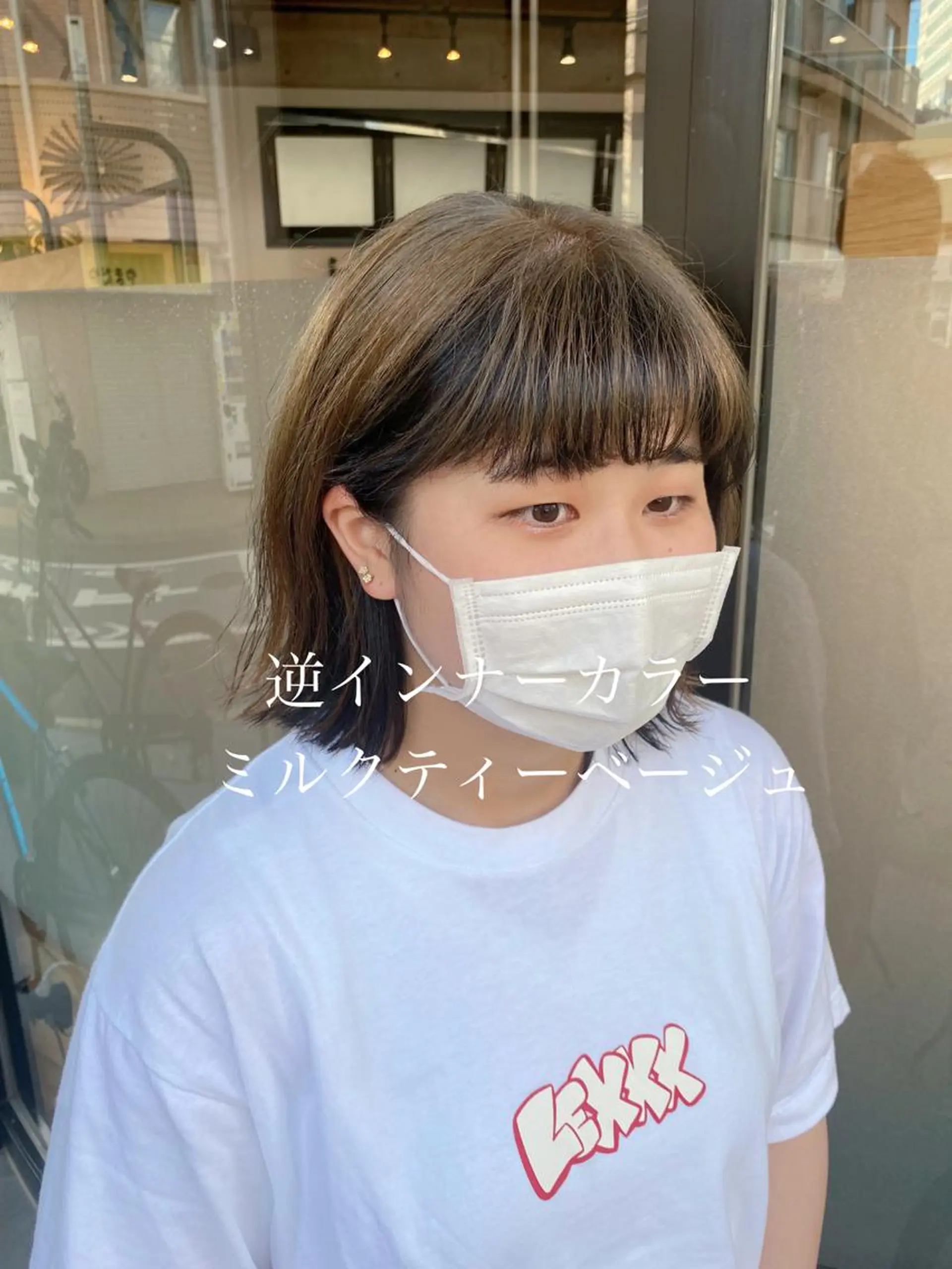 ショート ハイトーン/カラー/ 用賀/稲若健太郎のヘアスタイル