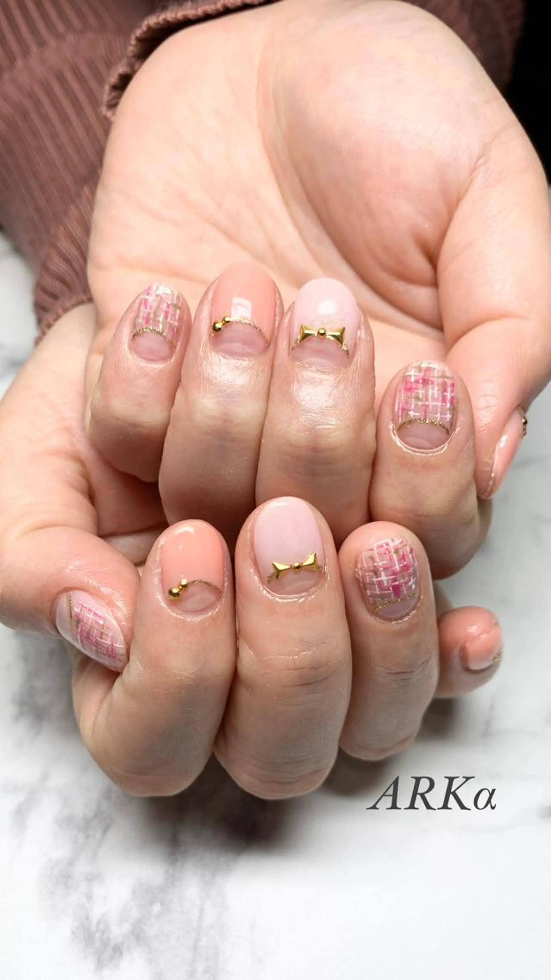 ショート ネイル ハンドネイル Nailsalon ARKαのネイルデザイン