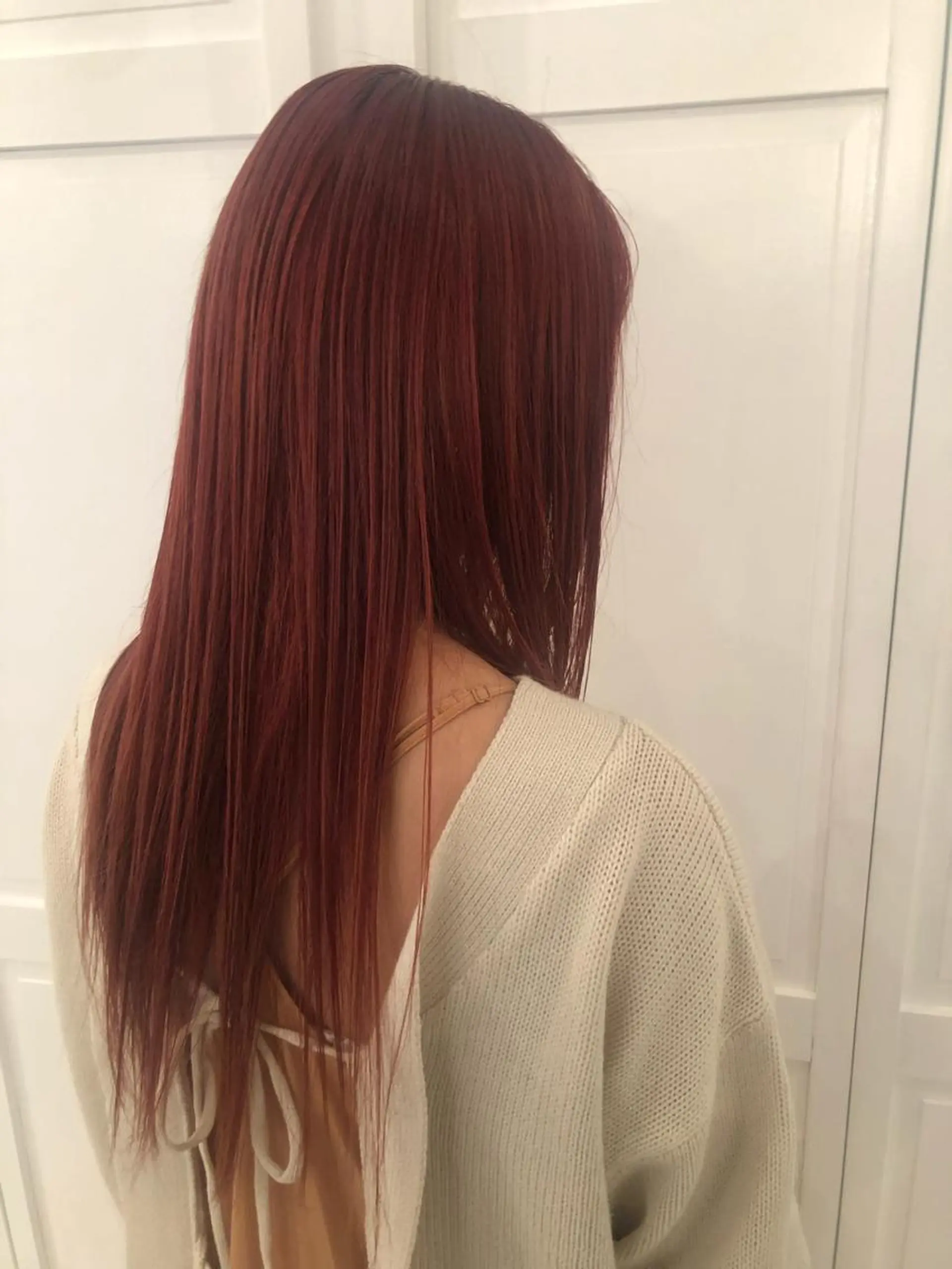 カラー ブリーチカラー🎀 韓国風/寺門美優のヘアスタイル