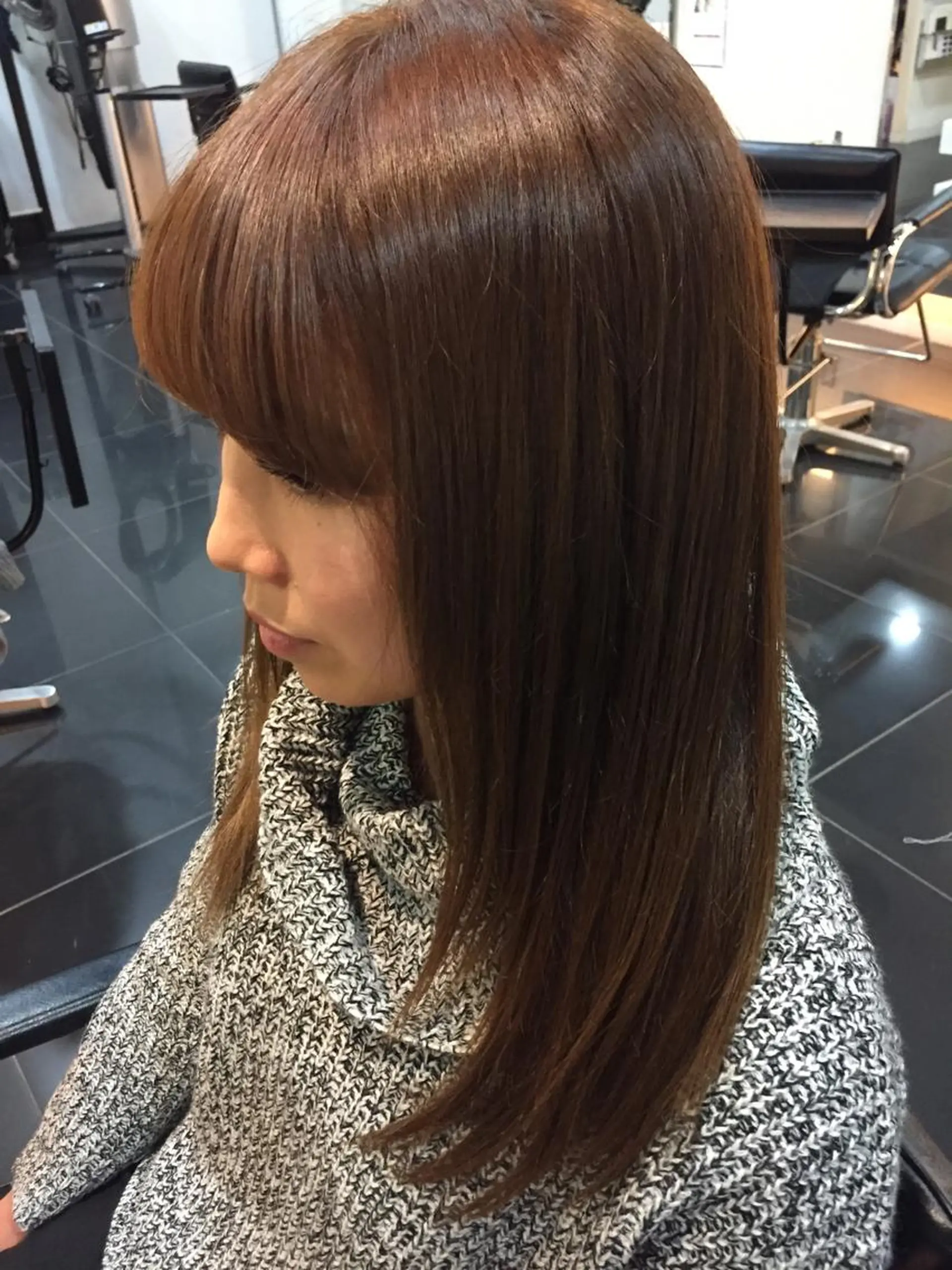 ロング カラー 関口 友行のヘアスタイル