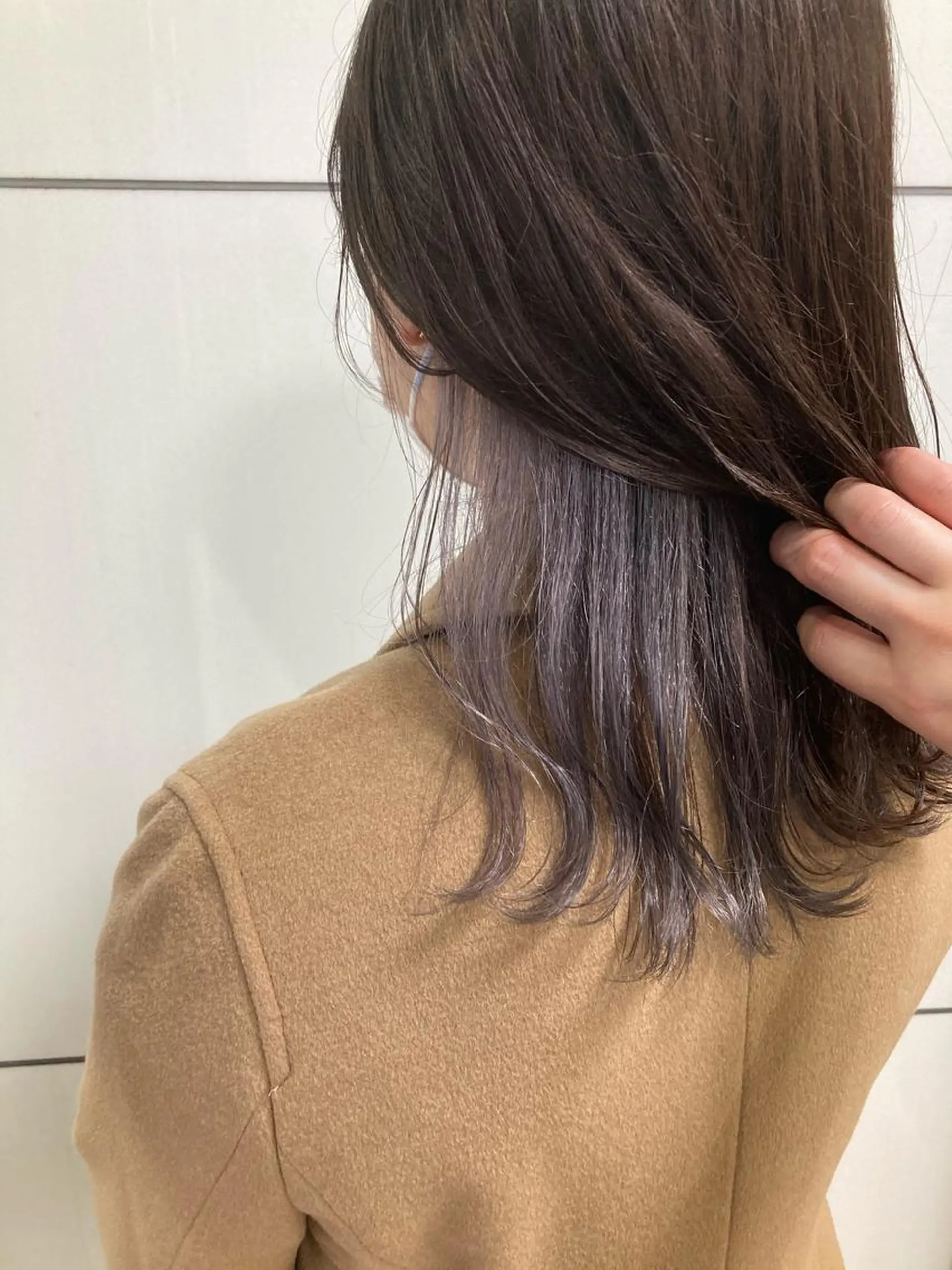 セミロング カラー インナーカラー ヘアカラー トリートメント 髪質改善/痛ませ ないカラー/西村航大のヘアスタイル