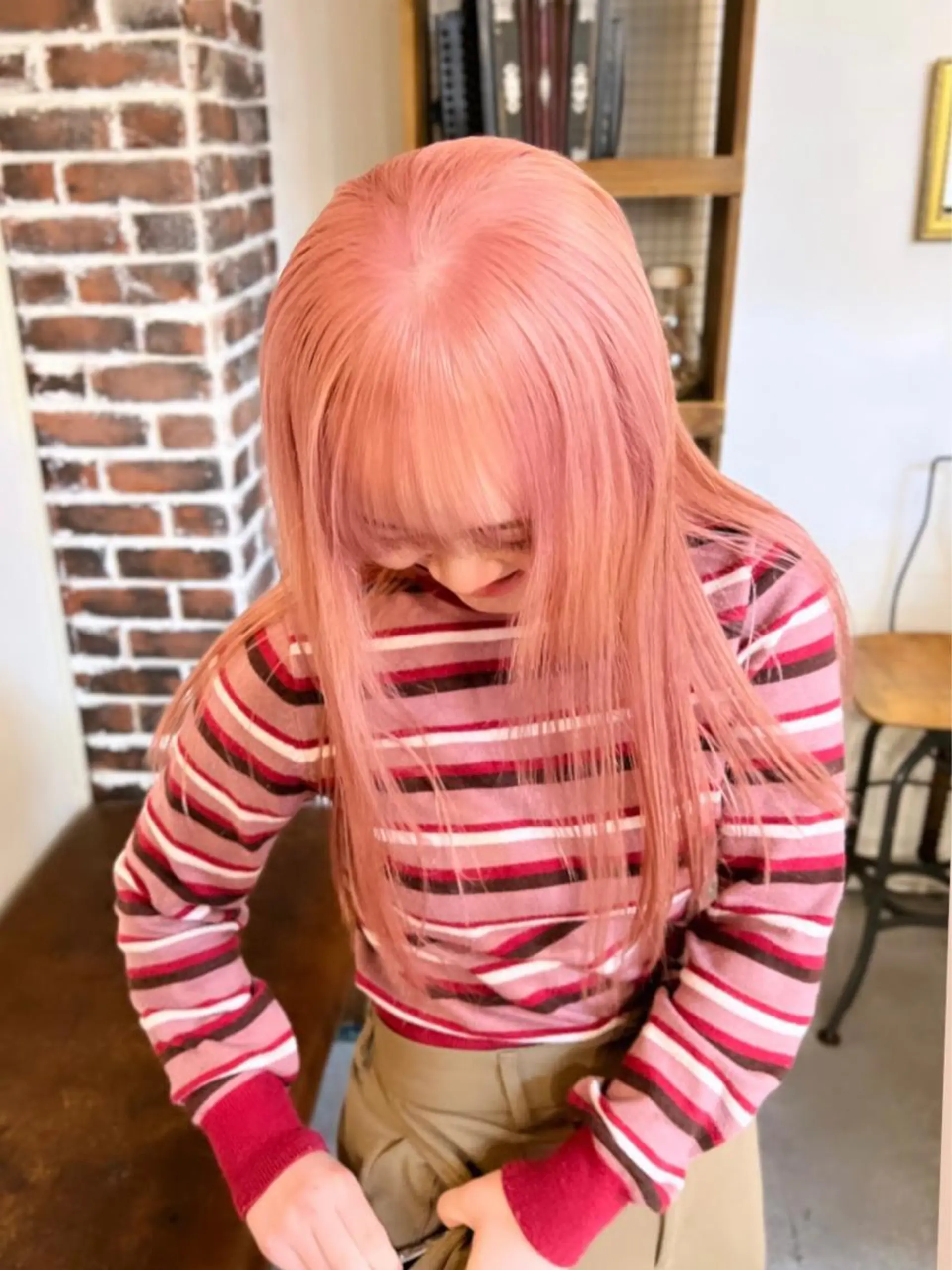 カラー ピンクカラー Joh/メンズカット /レイヤー/ブリーチのヘアスタイル