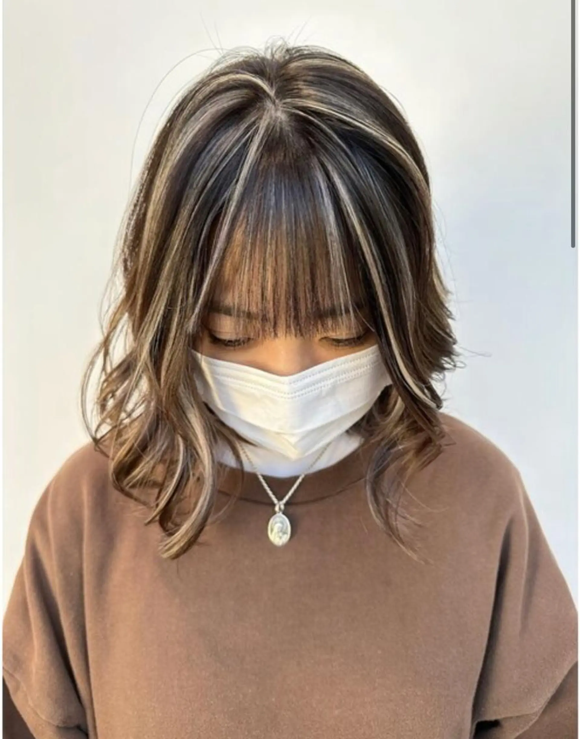 ミディアム カラー stair:case 武蔵小杉所属・髪質改善/ブリーチ 特化🧡‬‪田中颯士のヘアスタイル