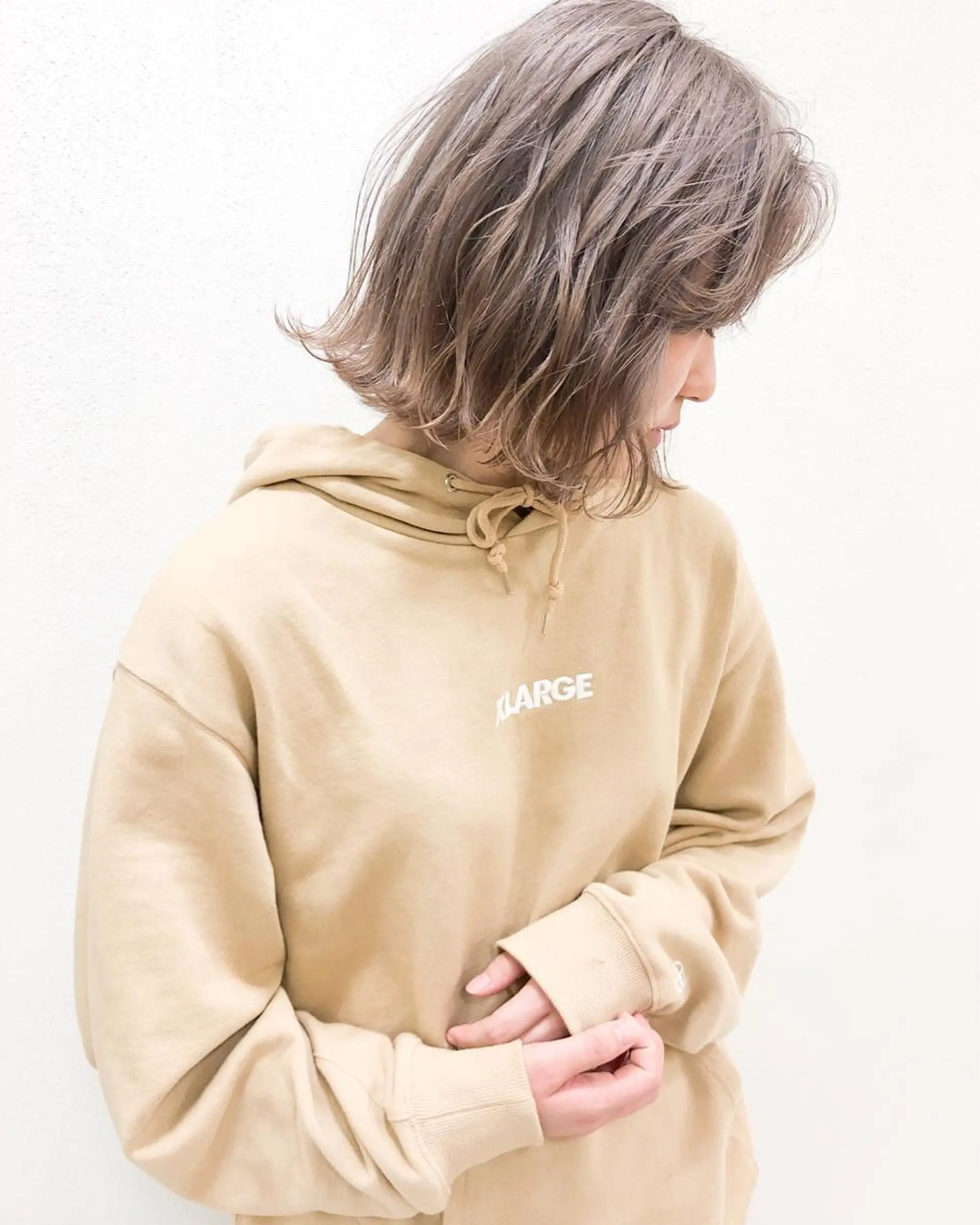 ミディアム 透明感カラー／ 髪質改善／ボブ／中山のヘアスタイル