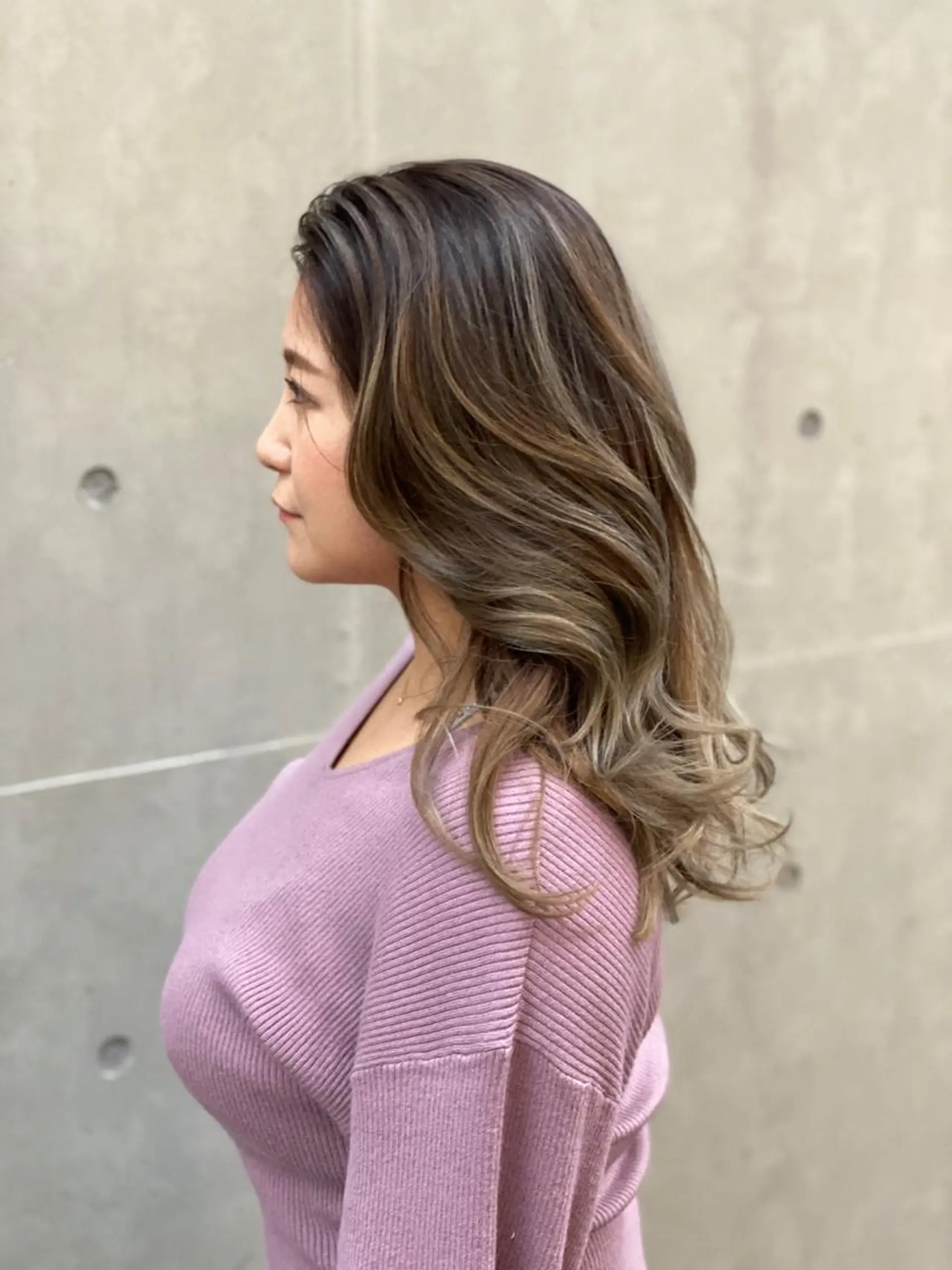 セミロング ヘアカラー 中元 淳のヘアスタイル