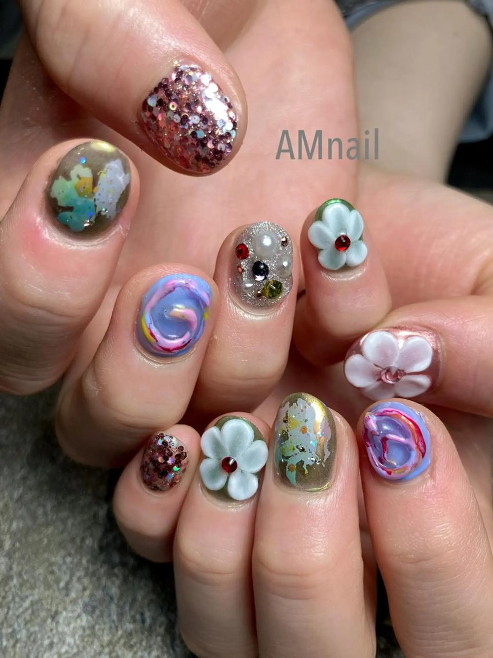 ネイル ジェルネイル 持ち込み ニュアンスネイル スカルプネイル ハンドネイル ネイルアーティスト SUE(スゥ)のネイルデザイン