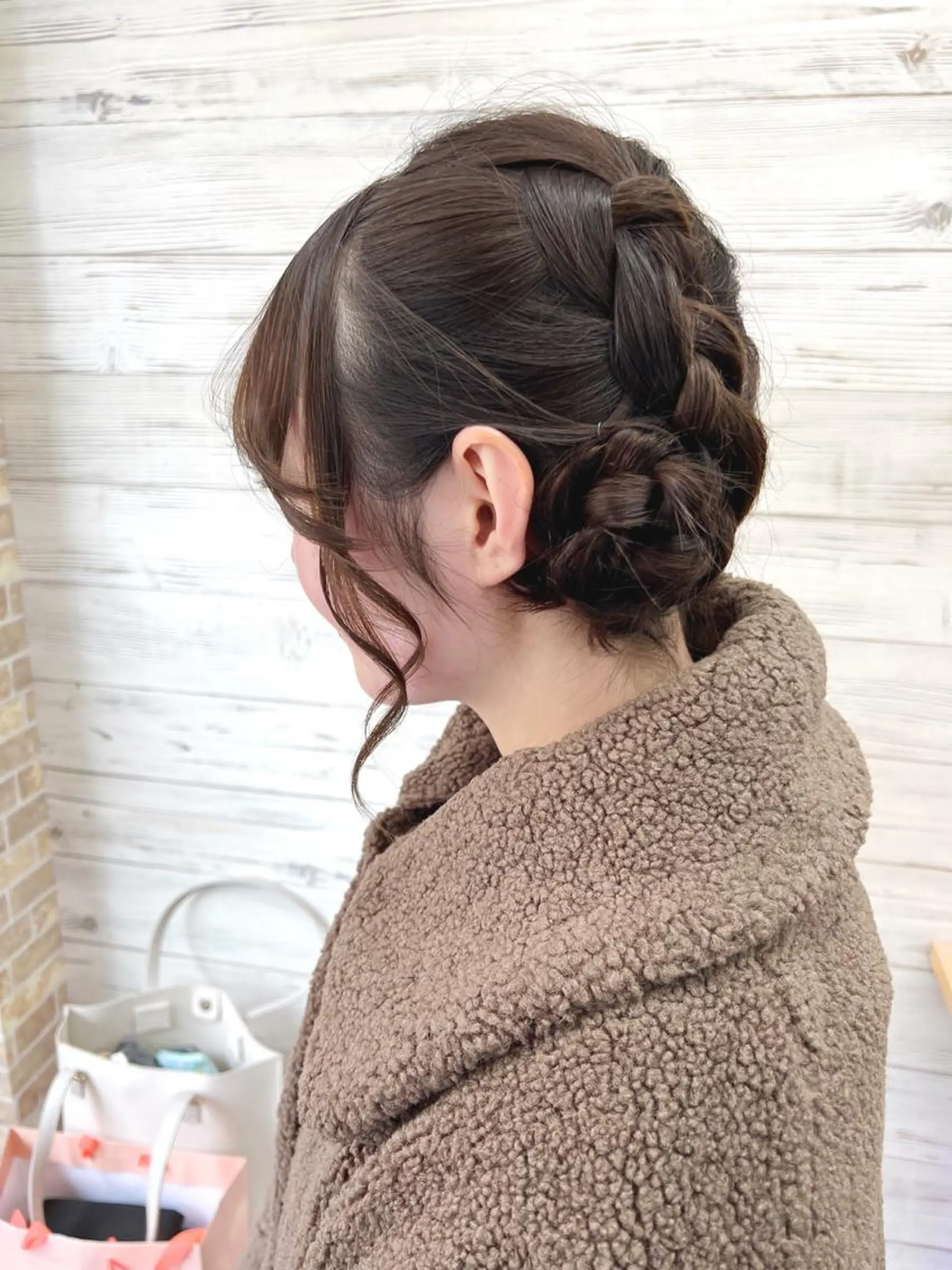 ロング ヘアアレンジ お団子ヘア ヘアセット 枝毛カット&髪質改善 満足NO.1岡しゃんのヘアスタイル