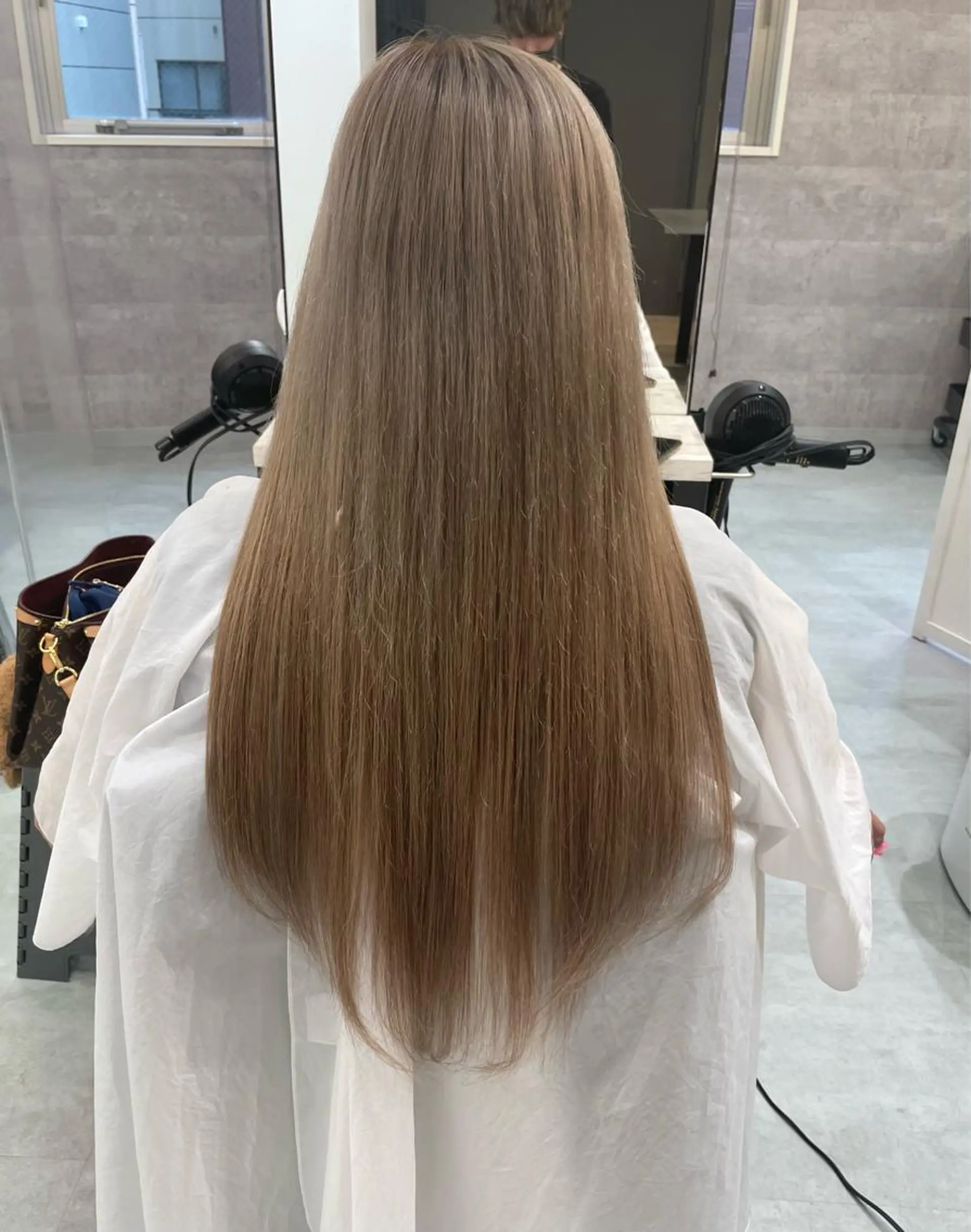 ロング シールエクステ エクステ ロング ヘアカラー エクステ ハイトーン特化サロン 🍑momo🍑のヘアスタイル