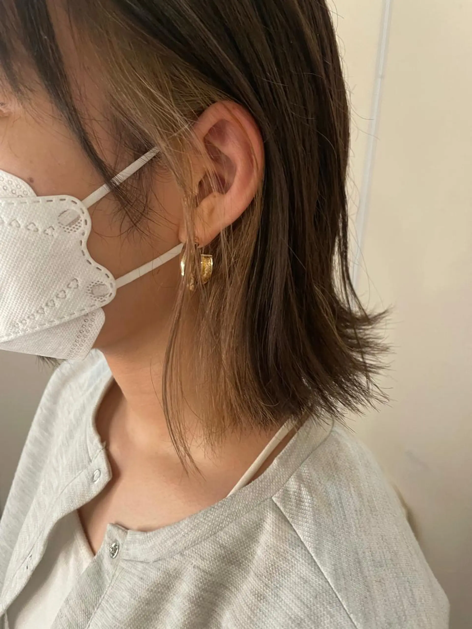 ミディアム Chiho / 梅田 / ボブ/ パーマのヘアスタイル