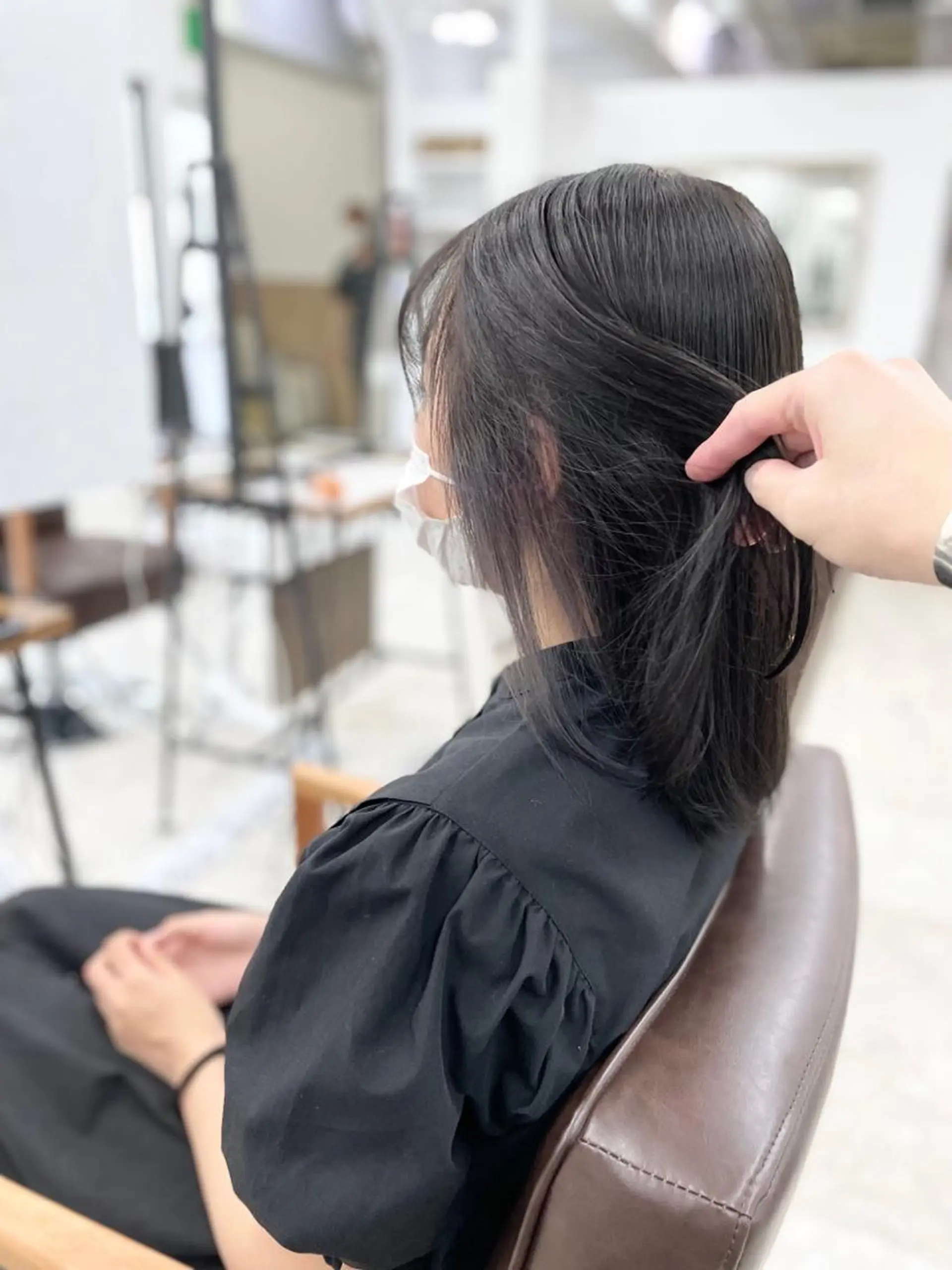 ロング カラー ヘアアレンジ メンズパーマ 特化中澤のヘアスタイル