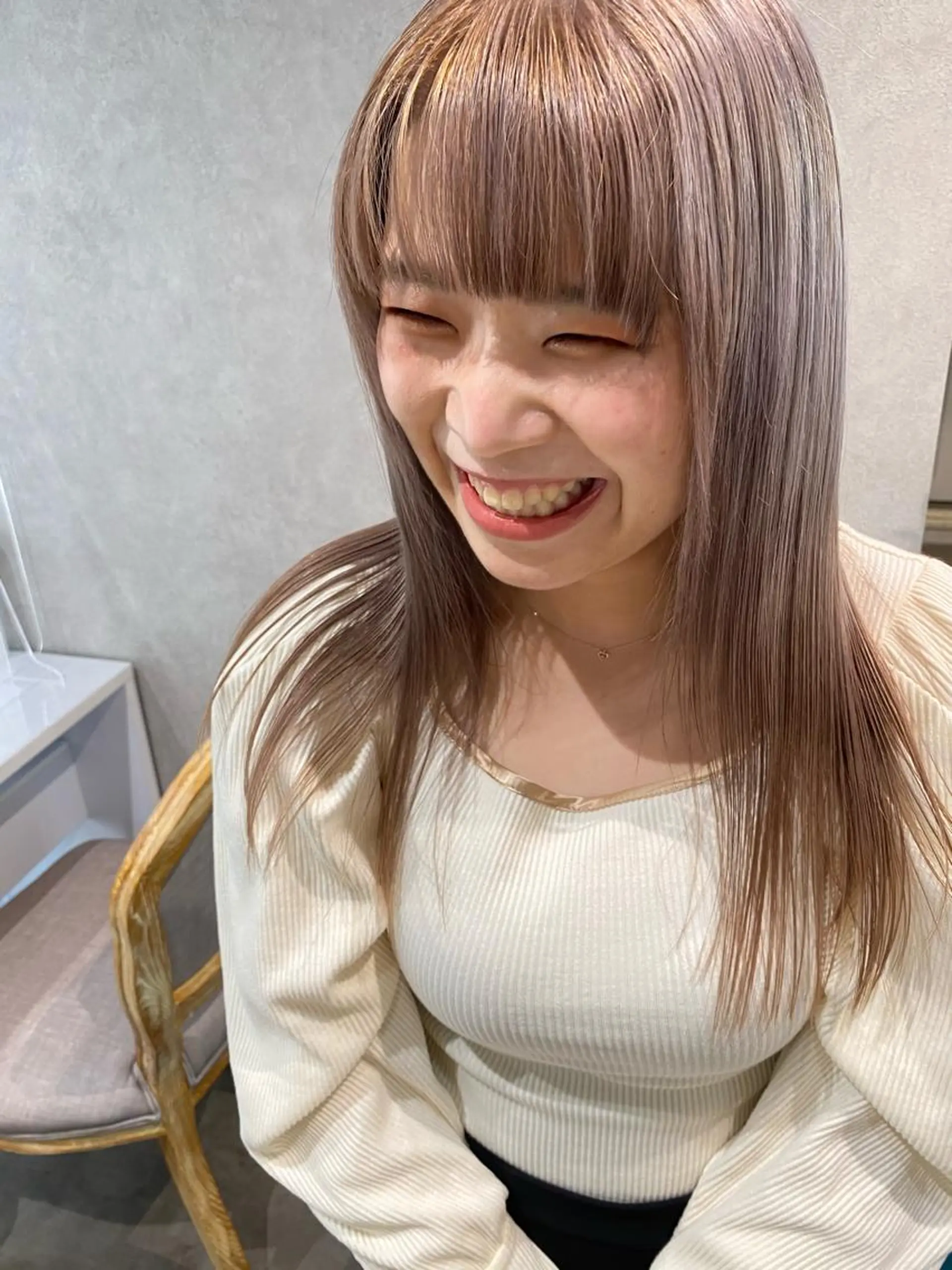 ロング カラー ヘアアレンジ XENA表参道 MIKUのヘアスタイル