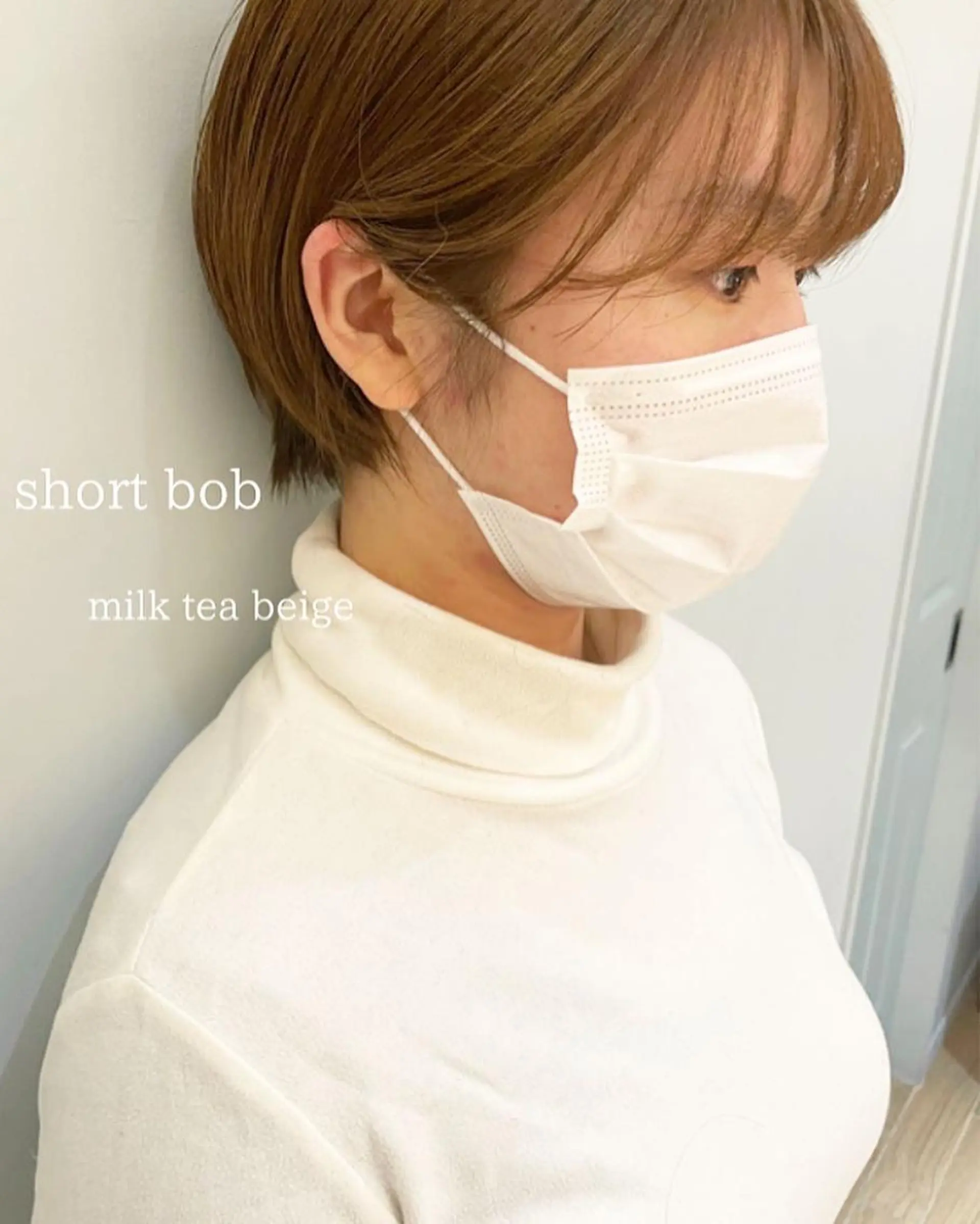 ショート カラー カット ヘアカラー トリートメント ケアブリーチ/ エクステ/レイヤーのヘアスタイル