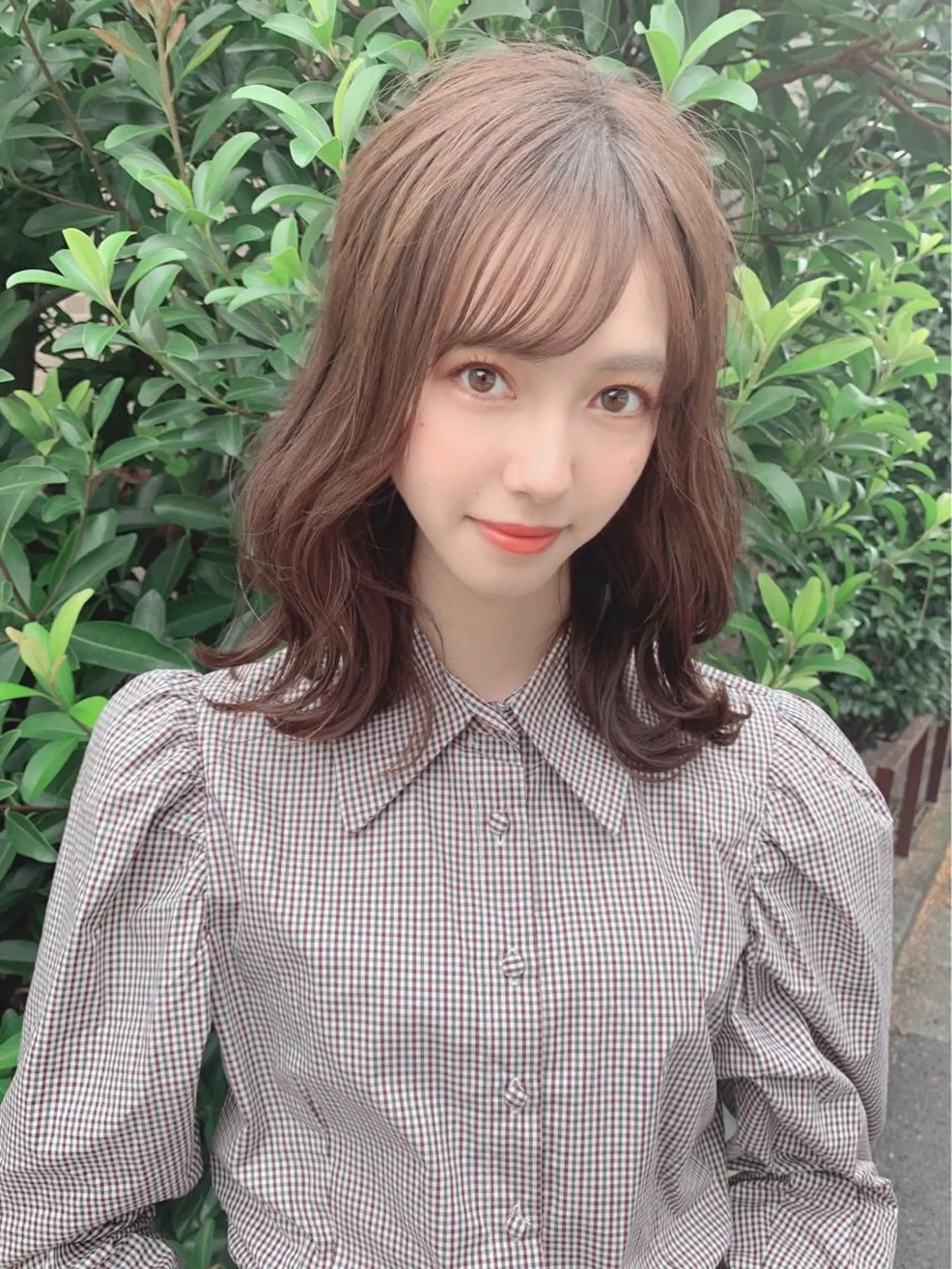 ミディアム カラー パーマ ヘアアレンジ 【公式】amble luxe池袋東口🩷のヘアスタイル