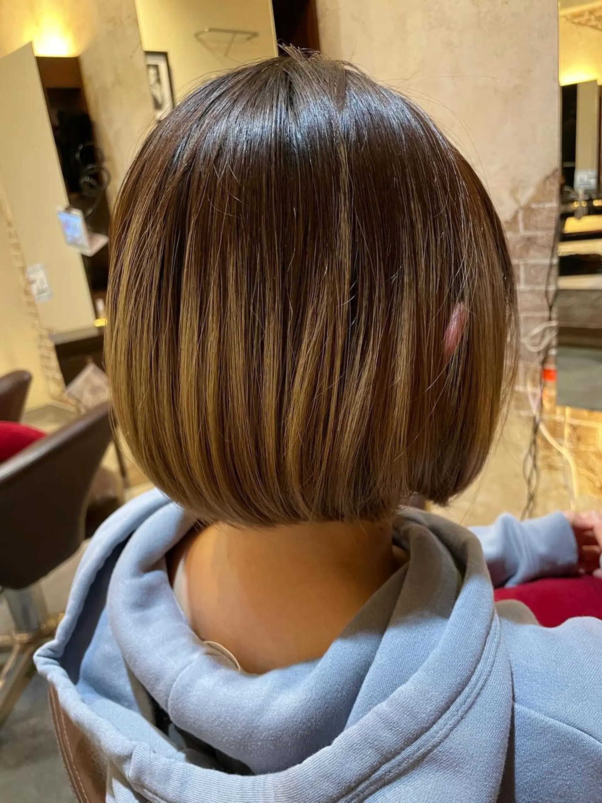 ショート カラー ノンダメージサロン/ 豊中/美容室のヘアスタイル