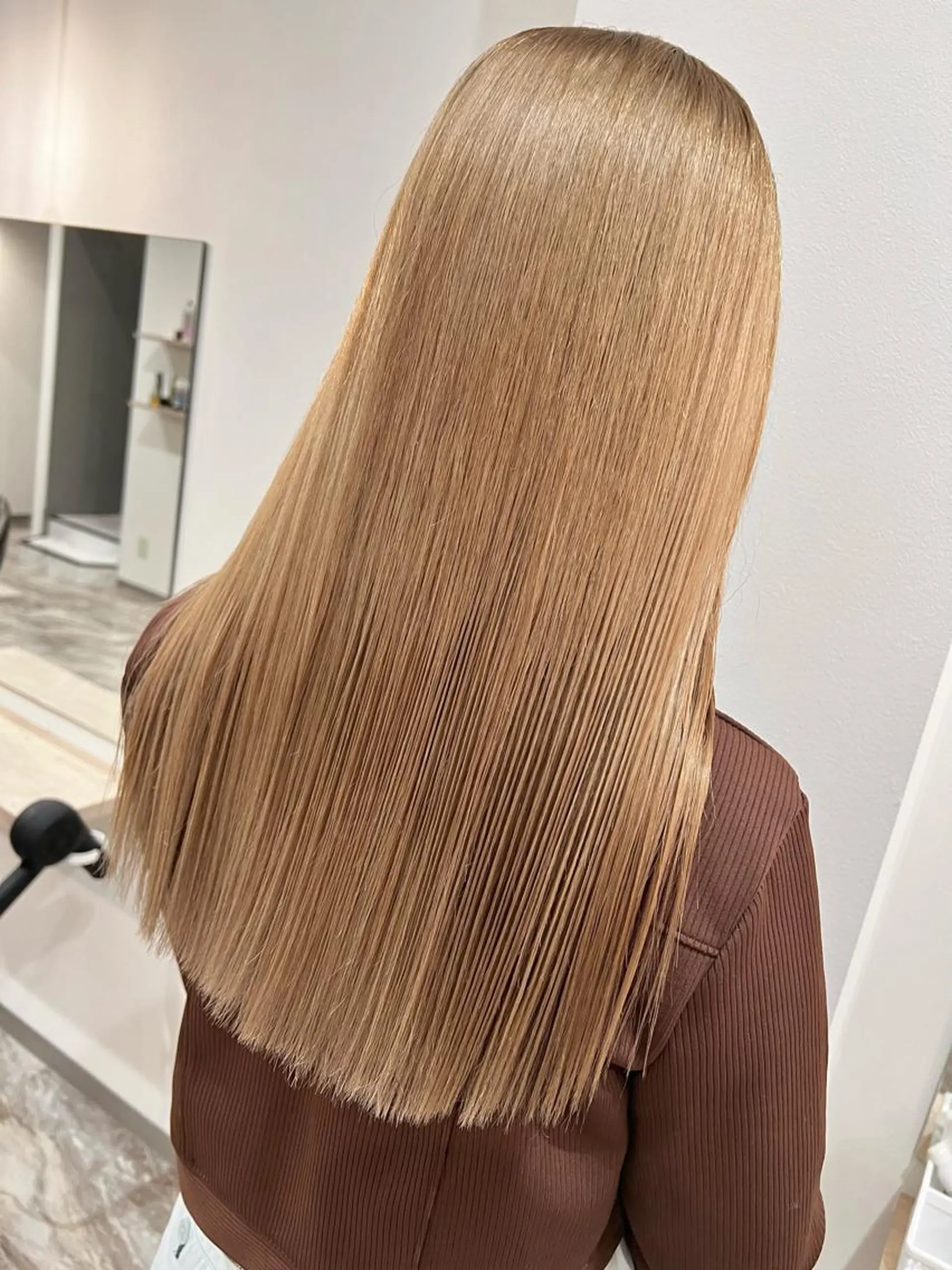 セミロング 髪質改善 縮毛矯正 カット ヘアカラー 縮毛矯正 トリートメント ブリーチ毛に縮毛矯正 ✨カラー✨山田 正幸のヘアスタイル