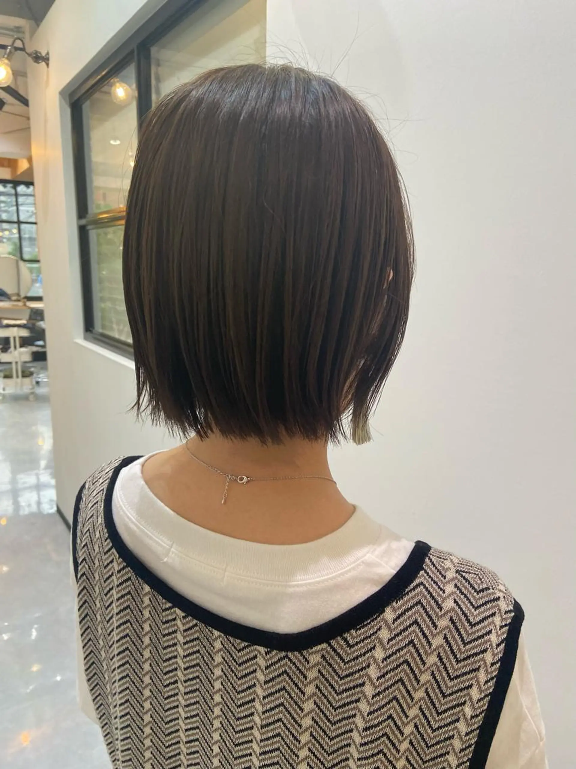 ショート カラー カット ヘアカラー トリートメント 田中 あやなのヘアスタイル