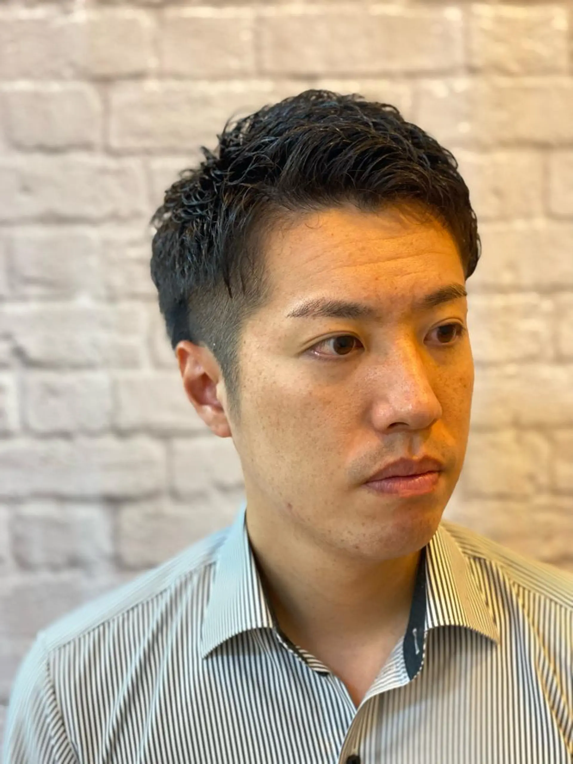 ショート パーマ メンズ カット パーマ 【メンズカット】 黒田美穂のヘアスタイル