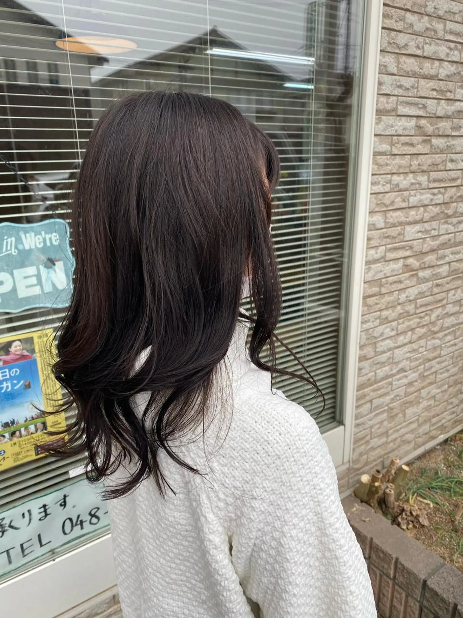 ロング カラー グレージュ オリーブグレージュ オリーブグレー カット ヘアカラー トリートメント 永沼 真依のヘアスタイル