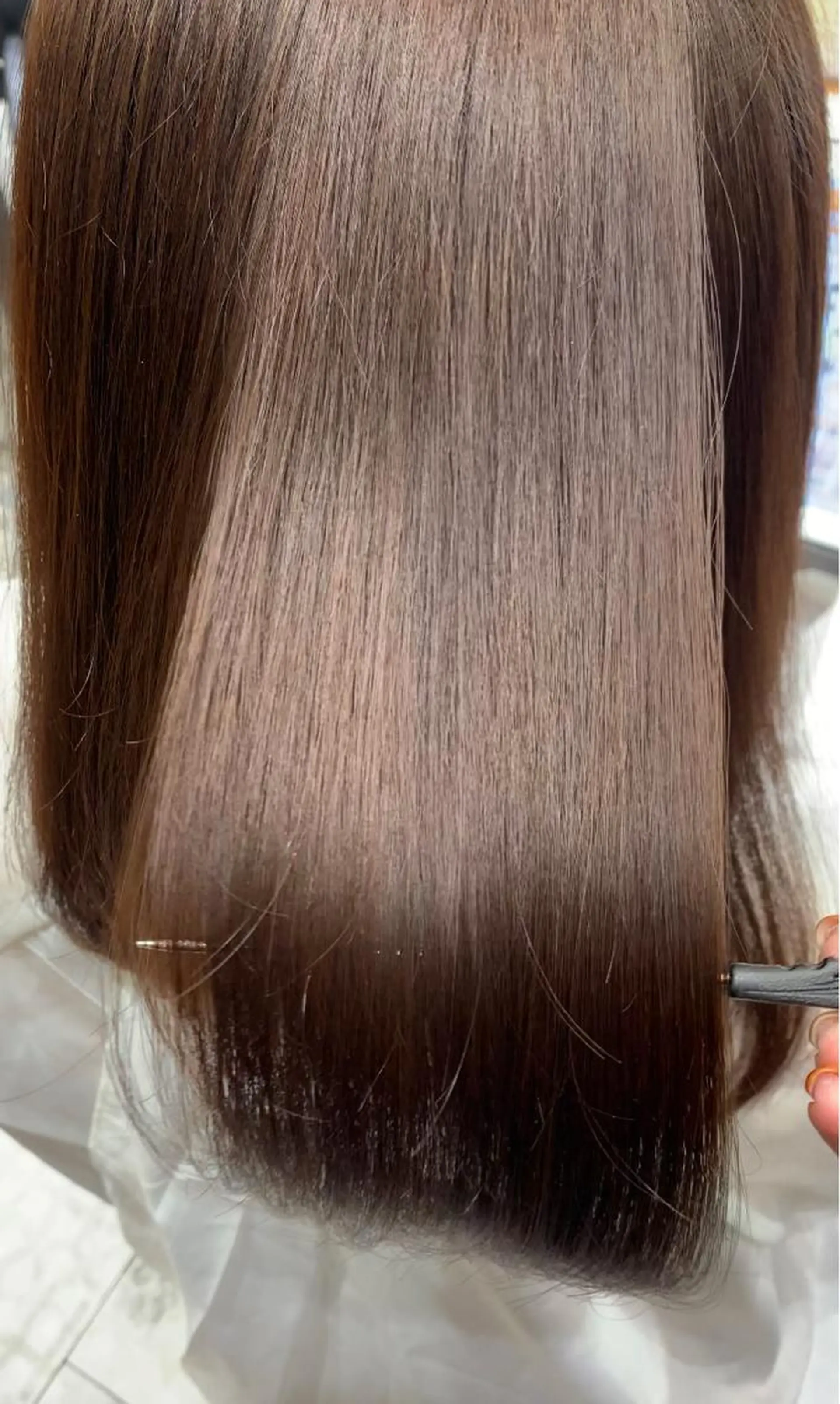 セミロング パーマ 伸ばしかけ 髪質改善 韓国風ヘア 小顔カット トリートメント 美髪ヘッドスパ🫧 西山紗奈江💆‍♀️のヘアスタイル