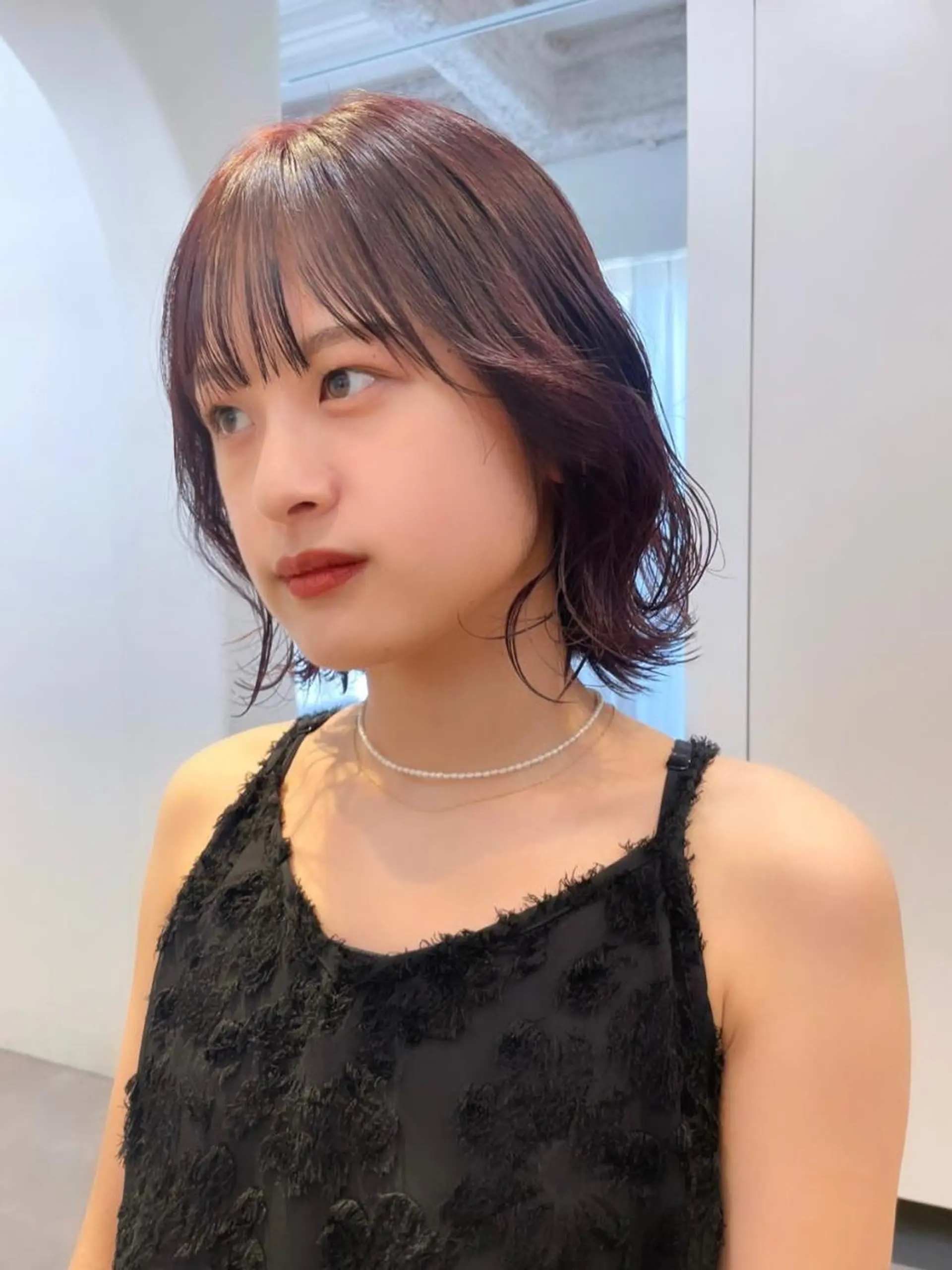 ミディアム カラー 若月 あやかのヘアスタイル