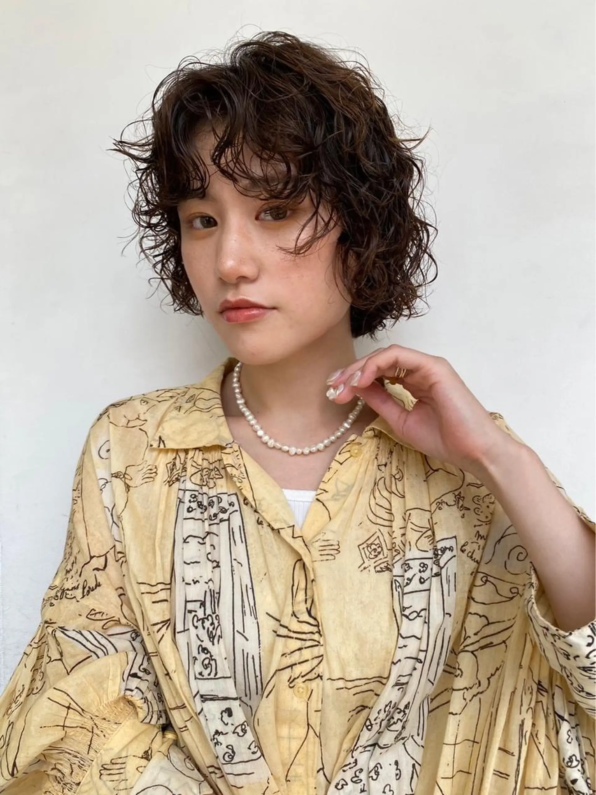 ショート パーマ Hair & make Lamp所属・梅田のブリーチ特化 美容師KAI🥰のヘアスタイル