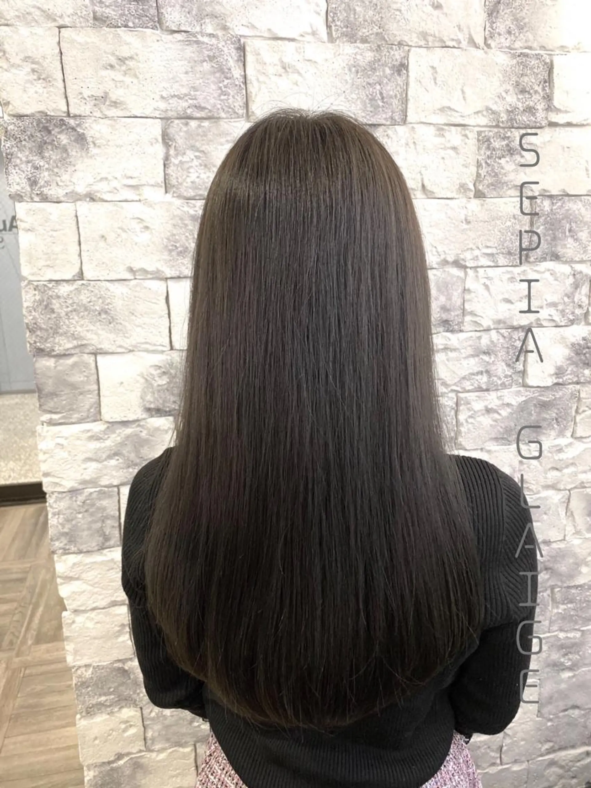 ロング カラー 透明感カラー グレージュ 外国人風カラー 美髪矯正 🌈髪質改善 山下のヘアスタイル