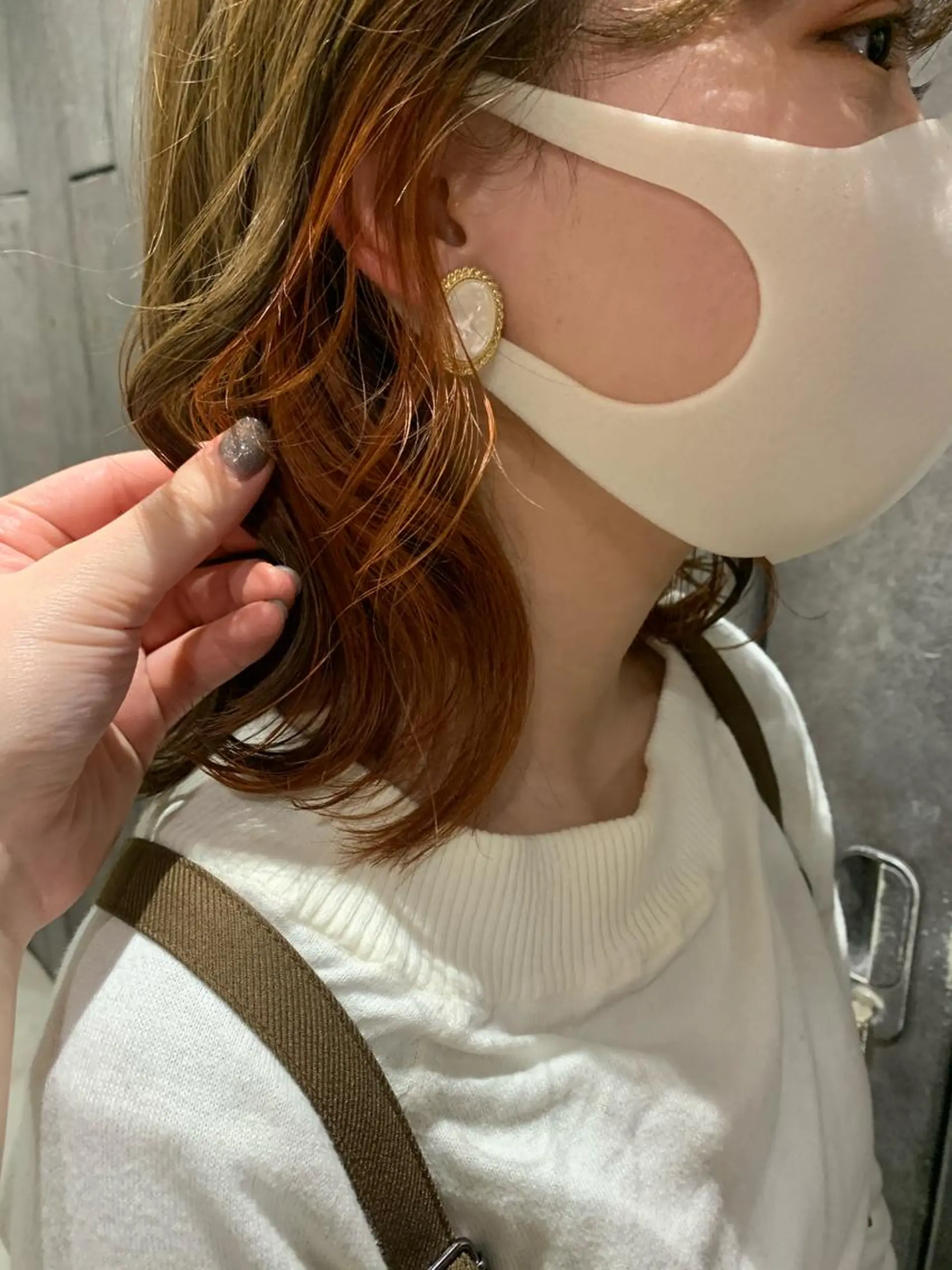 ミディアム カラー オレンジ yukie🌷 /暖色🍒梅田サロンのヘアスタイル