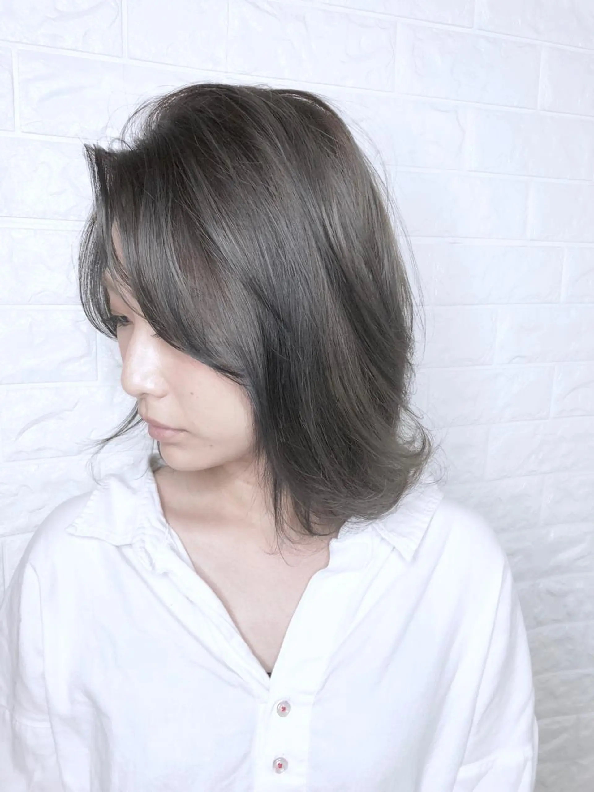 ミディアム 縮毛矯正/髪質改善 主税巧一のヘアスタイル