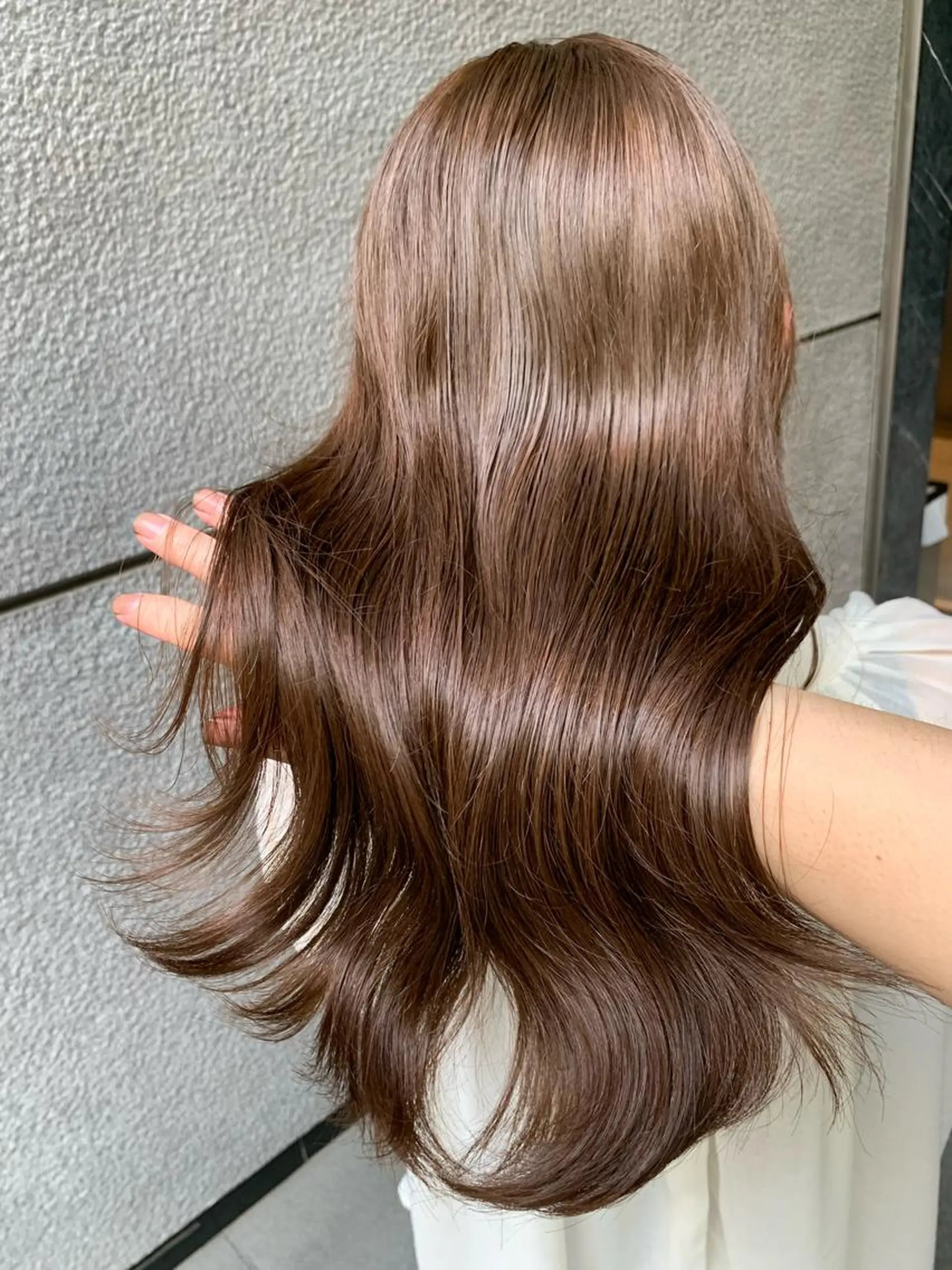 ロング カラー ベージュカラー 透明感カラー ヘアカラー トリートメント ヘアセット レイヤー専門家 ダブルカラー修のヘアスタイル