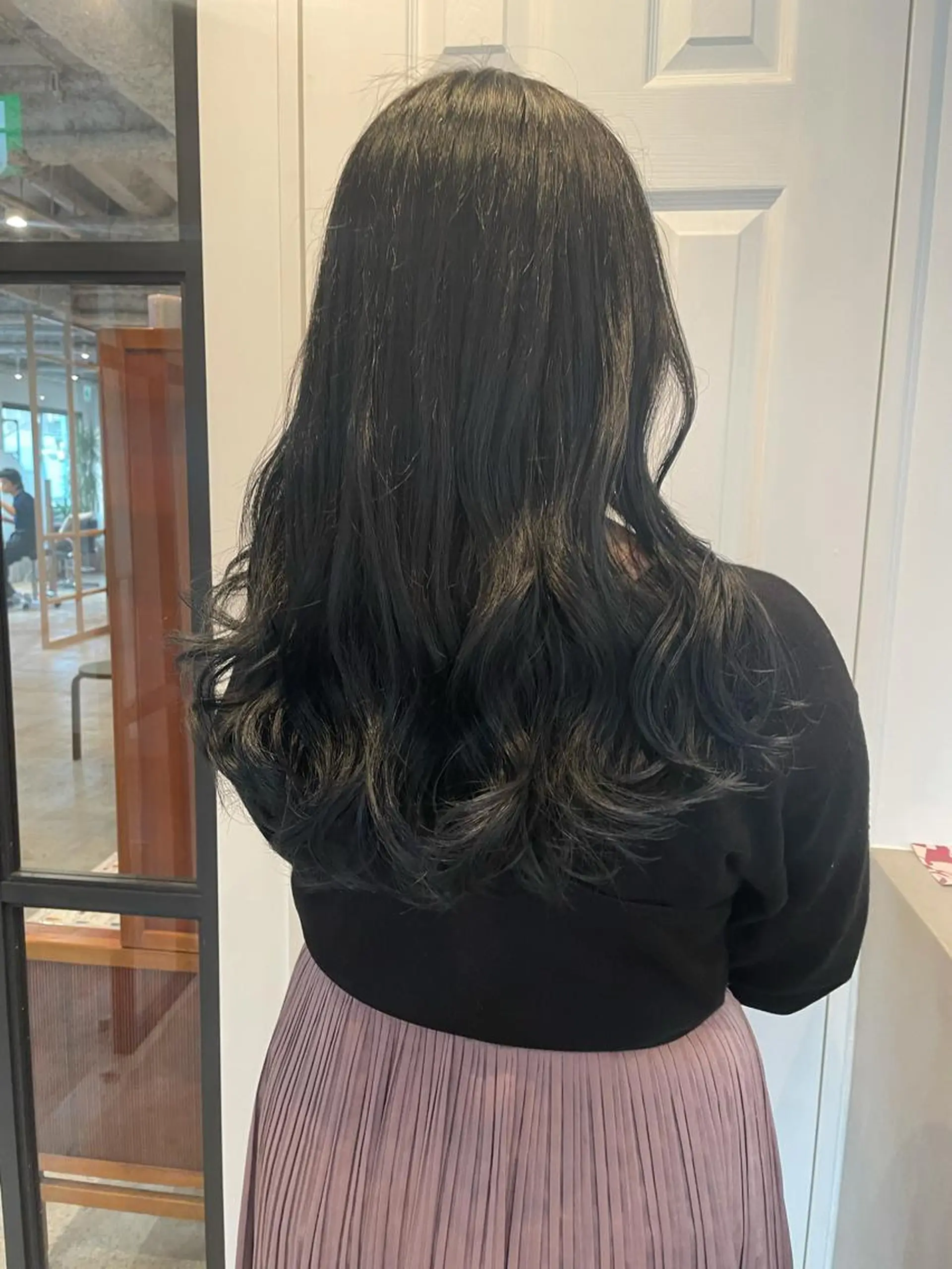 セミロング カラー ブルーカラー ブルージュ ハイライトカラー ハイライト カット ヘアカラー トリートメント 中目黒🌼 🌼ハナのヘアスタイル