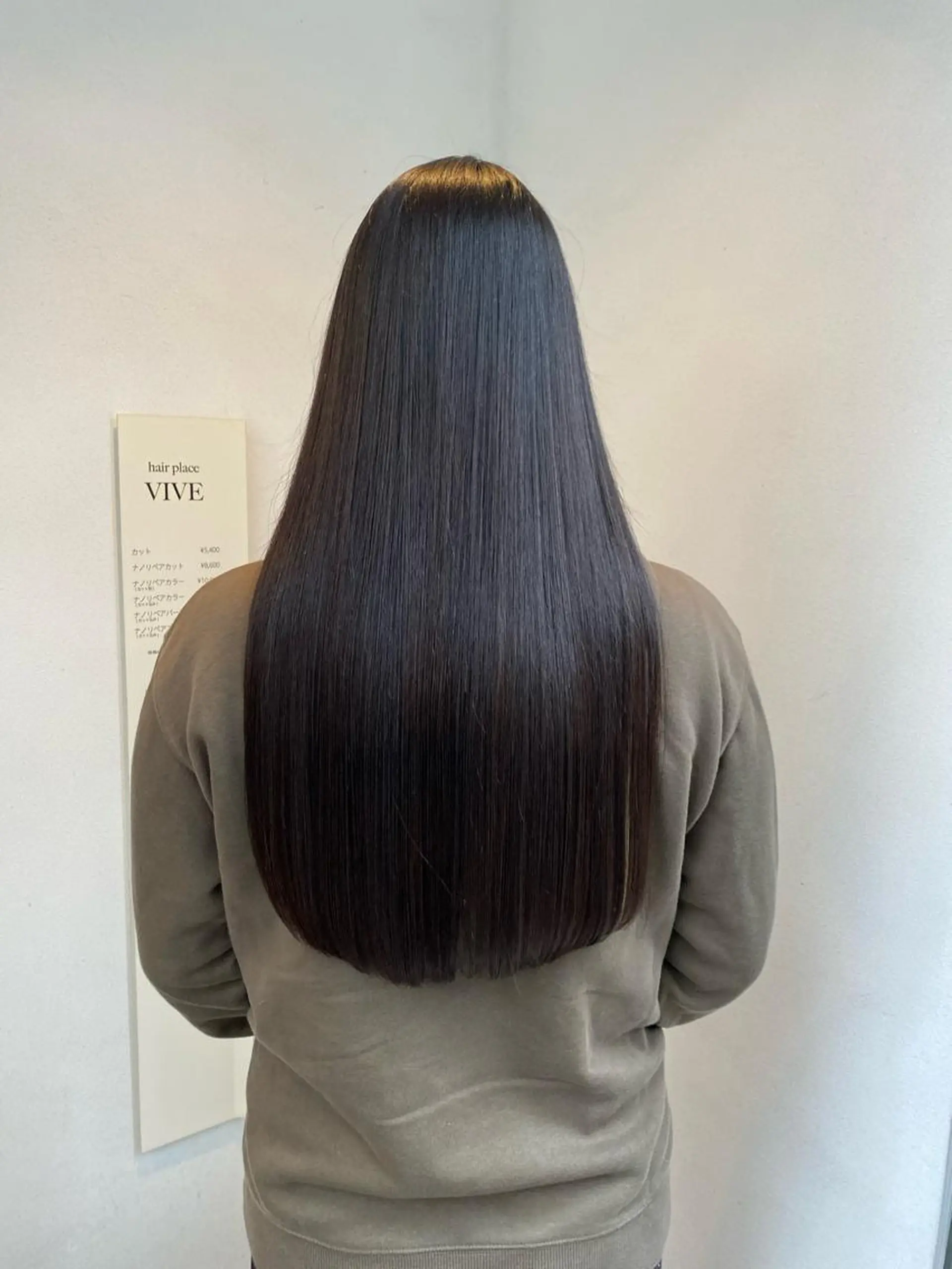 ロング 髪質改善 トリートメント 縮毛矯正 トリートメント VIVE counter所属・タナカ レイヤのヘアスタイル