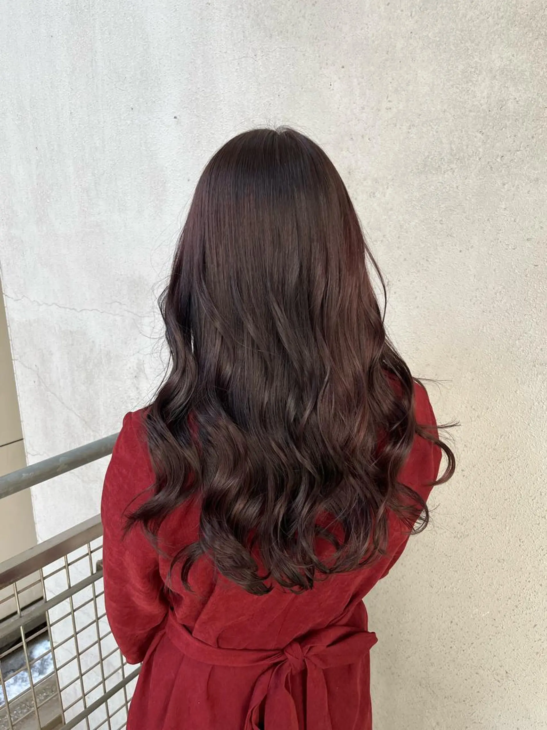 ロング カラー ブリーチ カシス 透明感カラー ブリーチなしカラー バイオレットカラー 💠つたふうか/ 韓国/メンズヘア💠のヘアスタイル