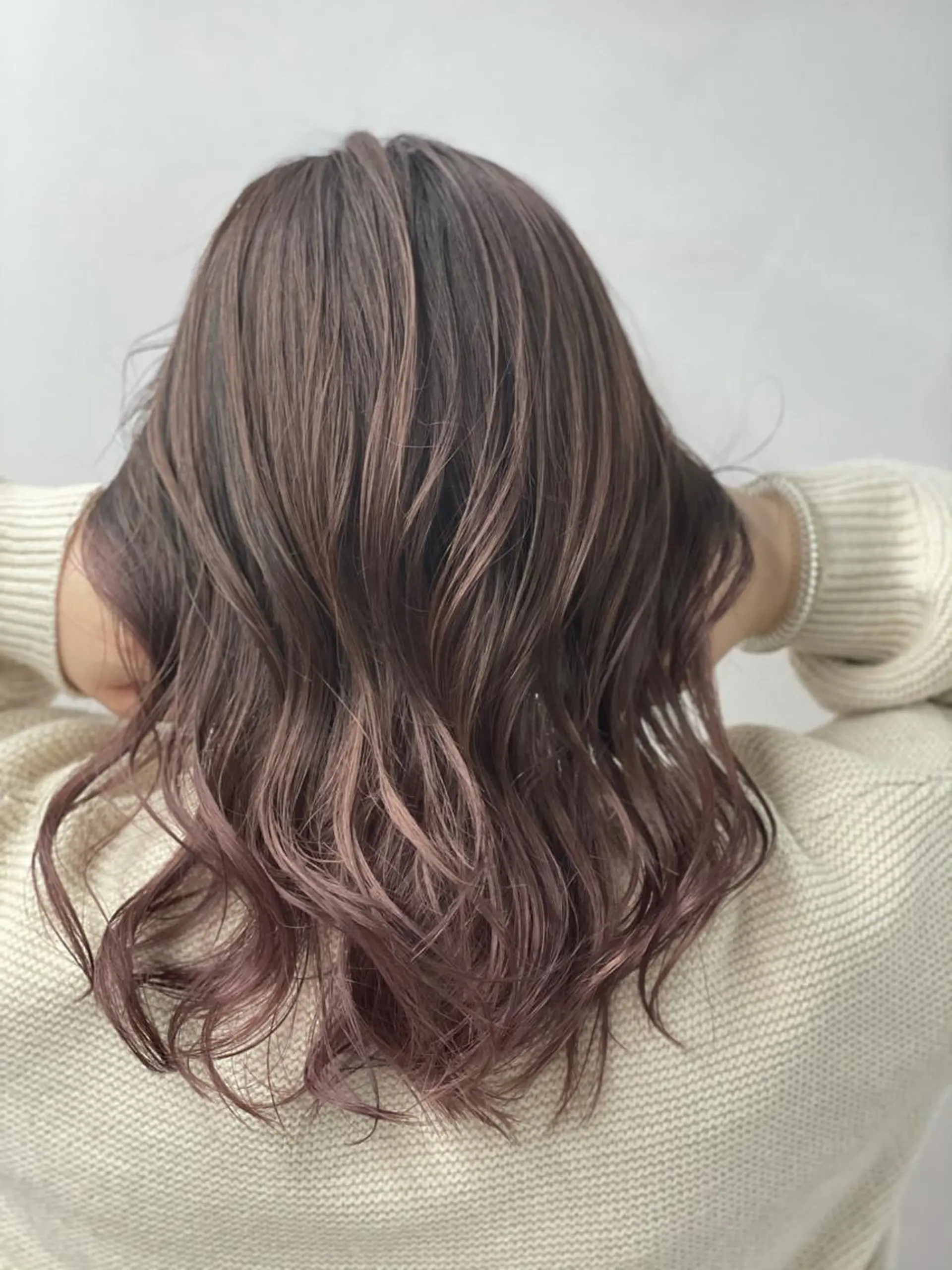 ミディアム 🌟髪質改善ケアカラ ー美髪縮毛矯正y🌟のヘアスタイル