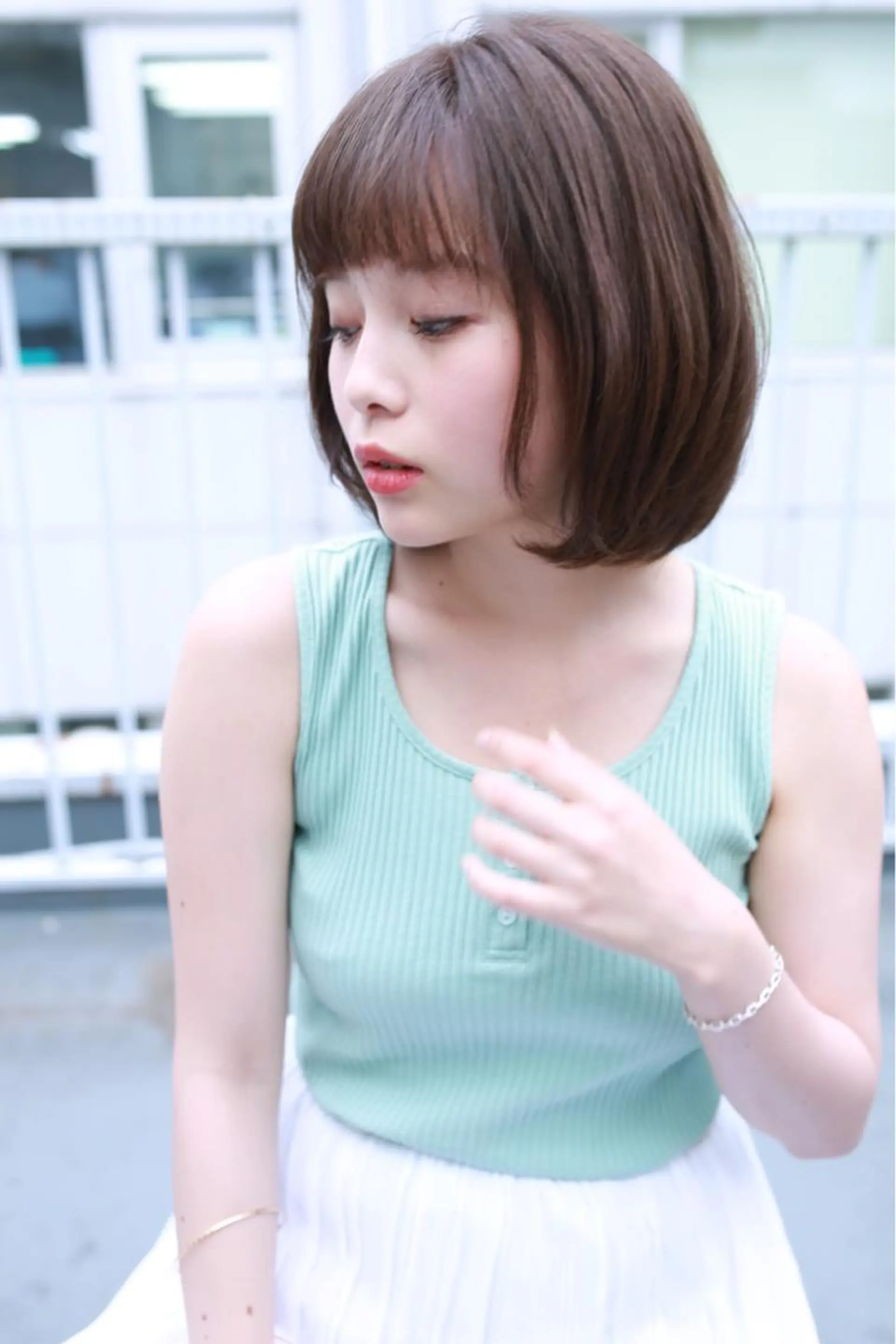 ミディアム カラー パーマ ヘアアレンジ メンズ キッズ ネイル マツエク・マツパ カット パーマ トリートメント premier modelsのヘアスタイル