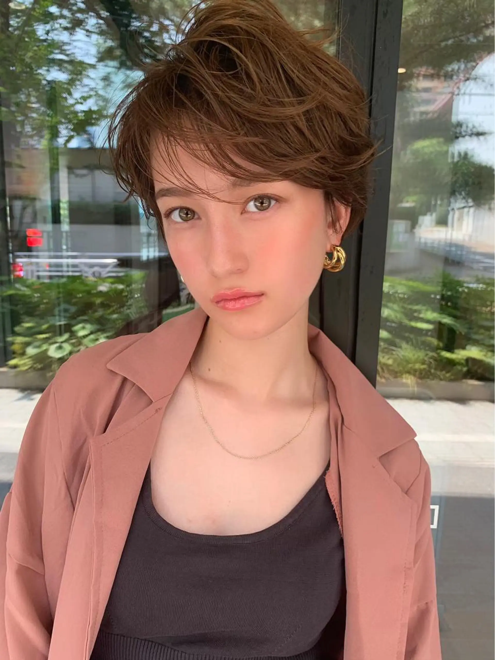 ショート カラー カット ヘアカラー トリートメント 🉐レイヤー/塩見 弘樹🉐渋谷のヘアスタイル