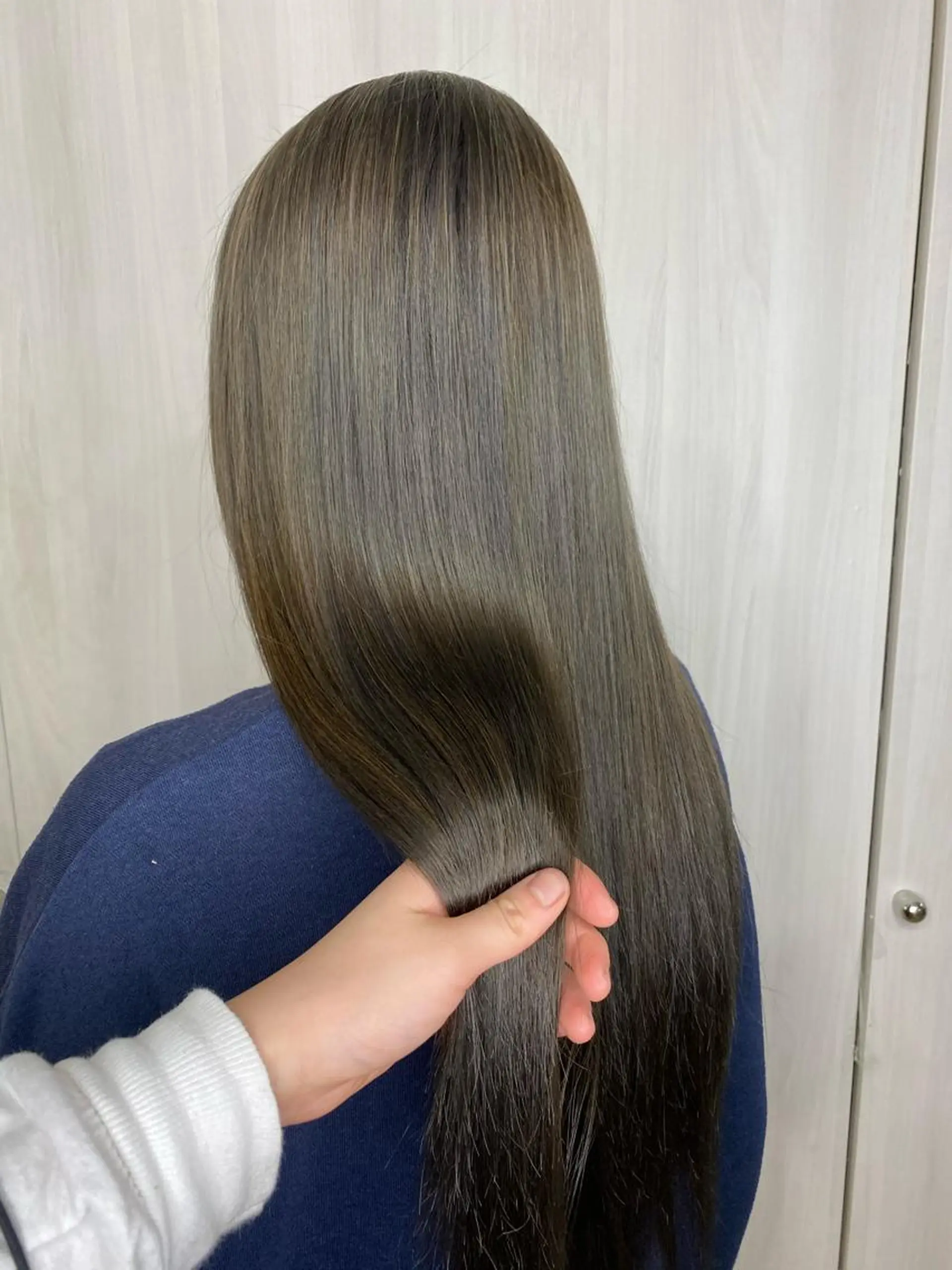 ロング カラー アッシュ 🌈ブリーチ コーンロウ🌈ENOのヘアスタイル