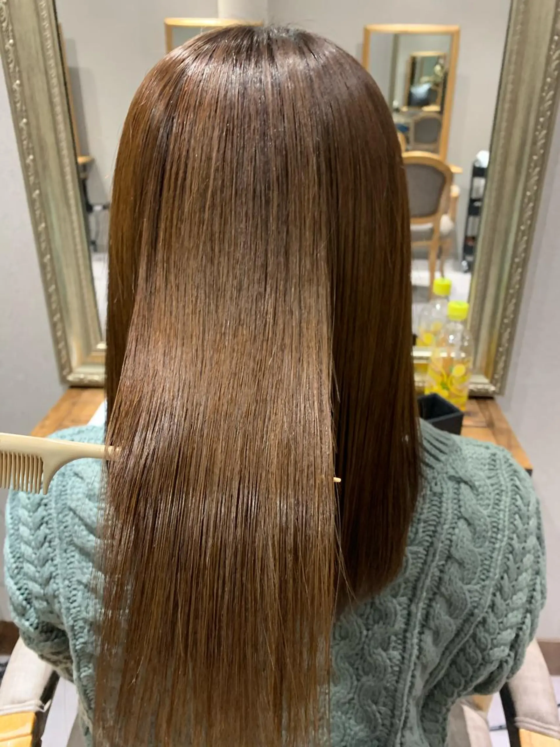 セミロング カラー パーマ ヘアアレンジ ヨシムラ リオのヘアスタイル