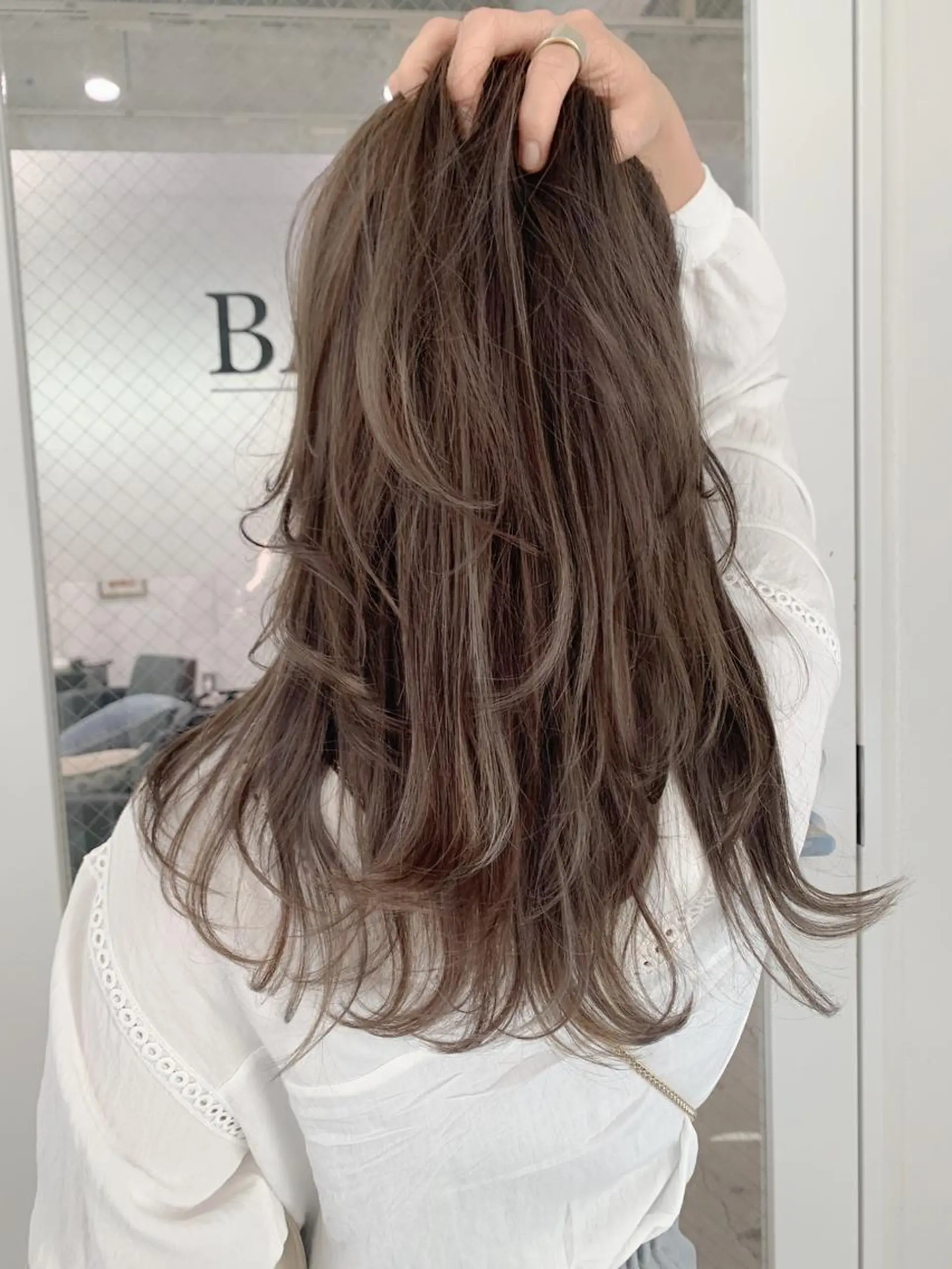 ロング カラー ヘアアレンジ ハイライトカラー ハイライト レイヤーカット BANK'S hair所属・💐ケラチン 髪質改善寺坂雄飛💐のヘアスタイル