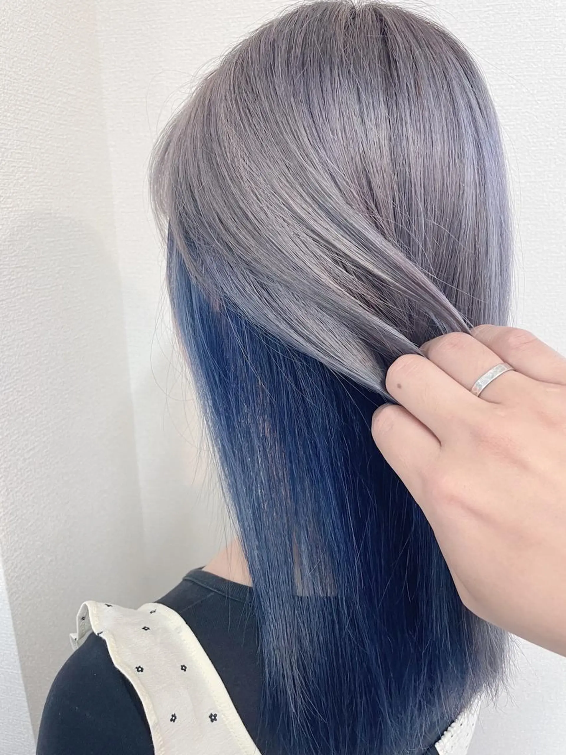 セミロング カラー ケアブリーチ /髪質 改善/古橋圭史郎のヘアスタイル