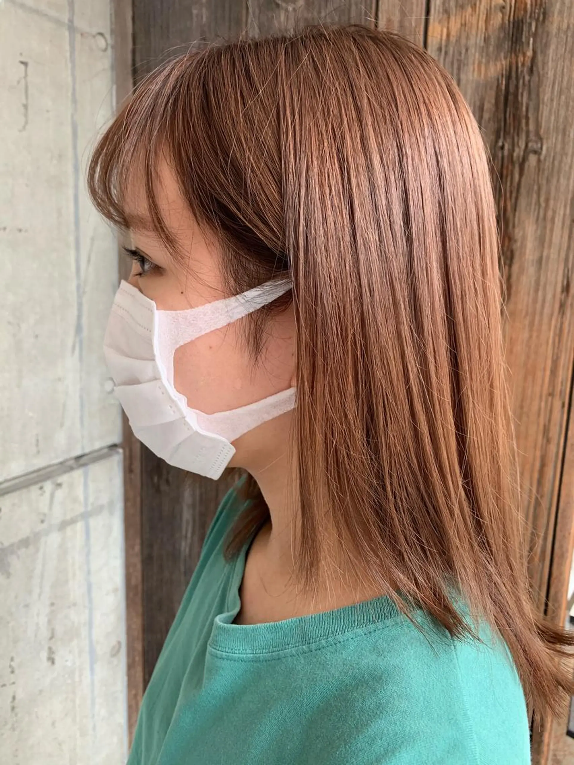 セミロング カラー 平野 優奈のヘアスタイル