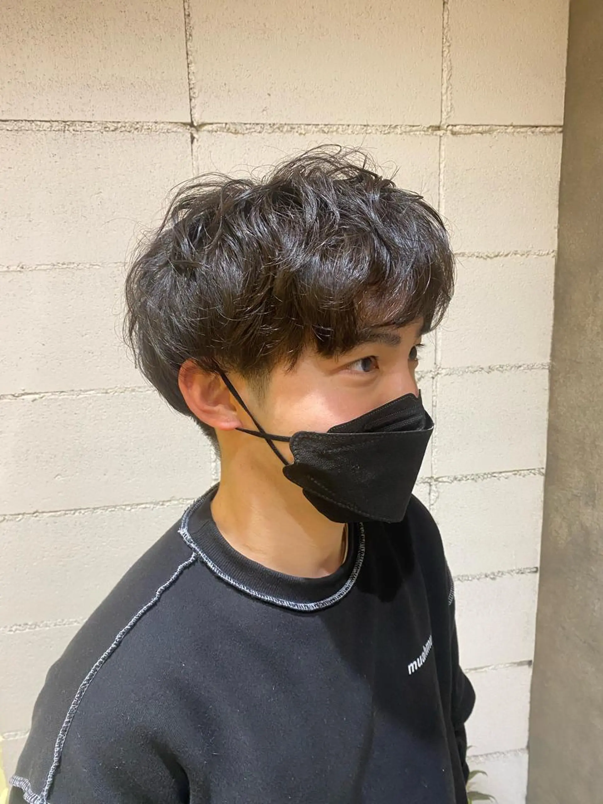 パーマ メンズ カット パーマ 堀江 萌々子のヘアスタイル