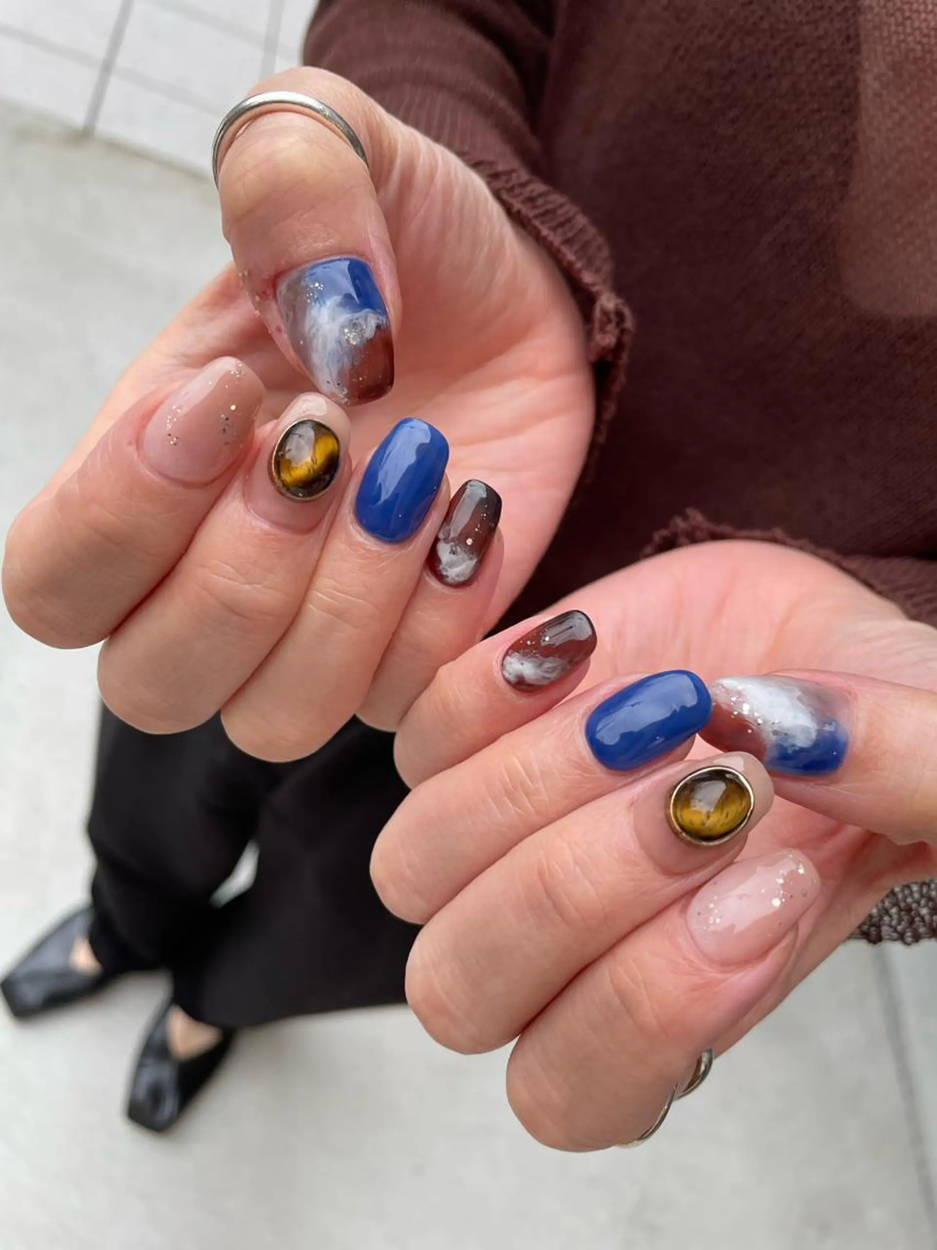 ロング カラー ヘアアレンジ キッズ ネイル マツエク・マツパ 福田 加奈のネイルデザイン