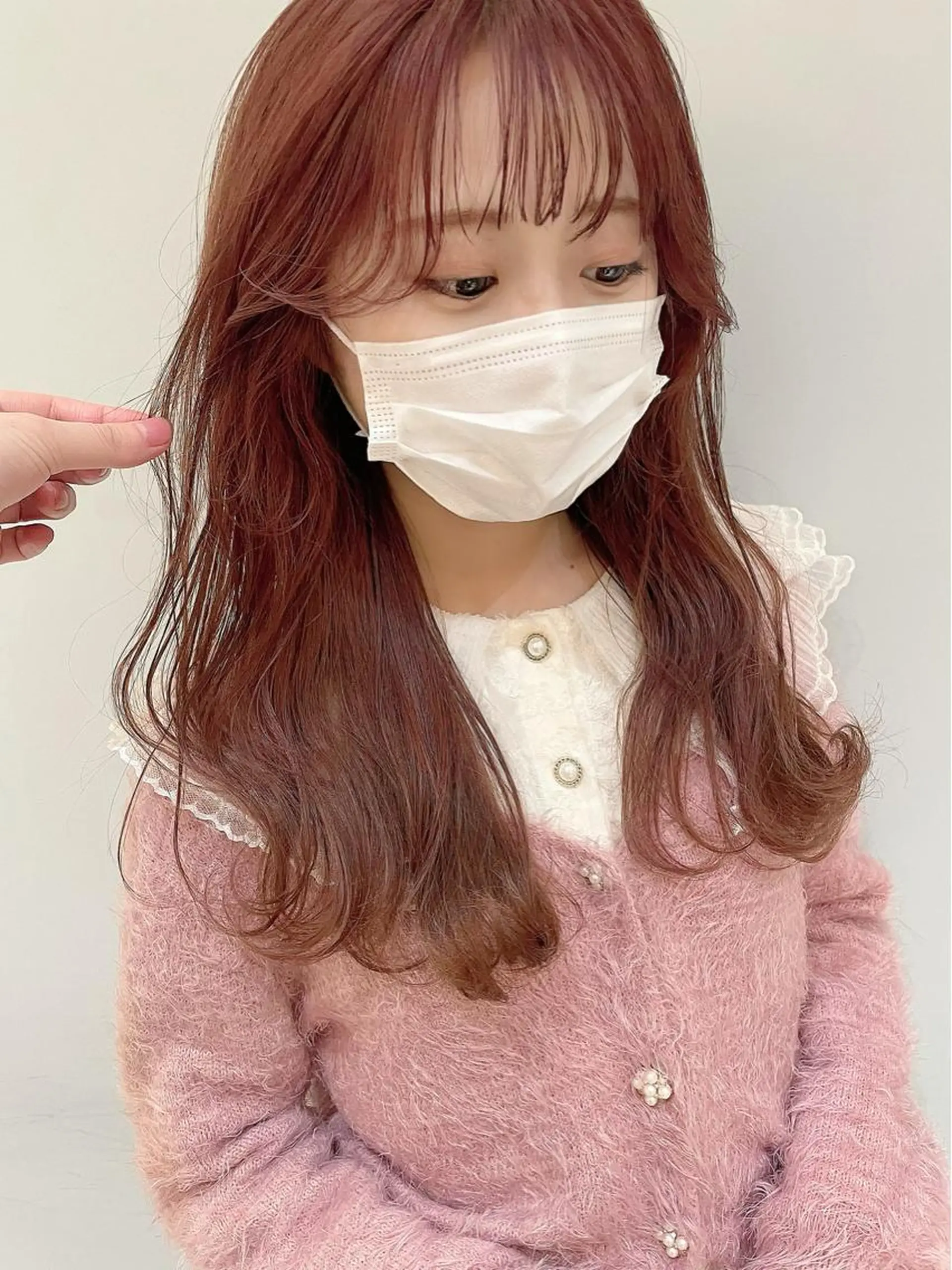 ミディアム カラー ケアブリーチ/ エクステ/レイヤーのヘアスタイル