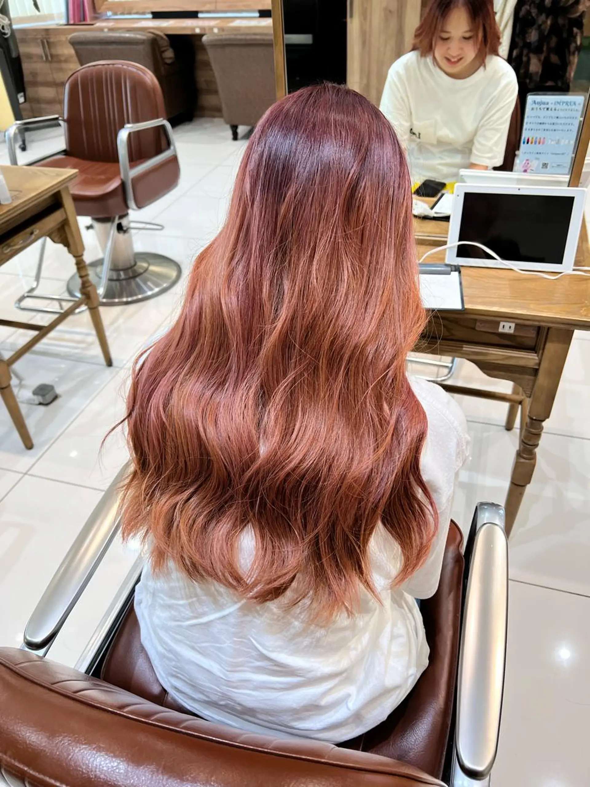 ロング カラー ヘアカラー トリートメント 🌞レイヤー×カラー 前川那津美🌞のヘアスタイル