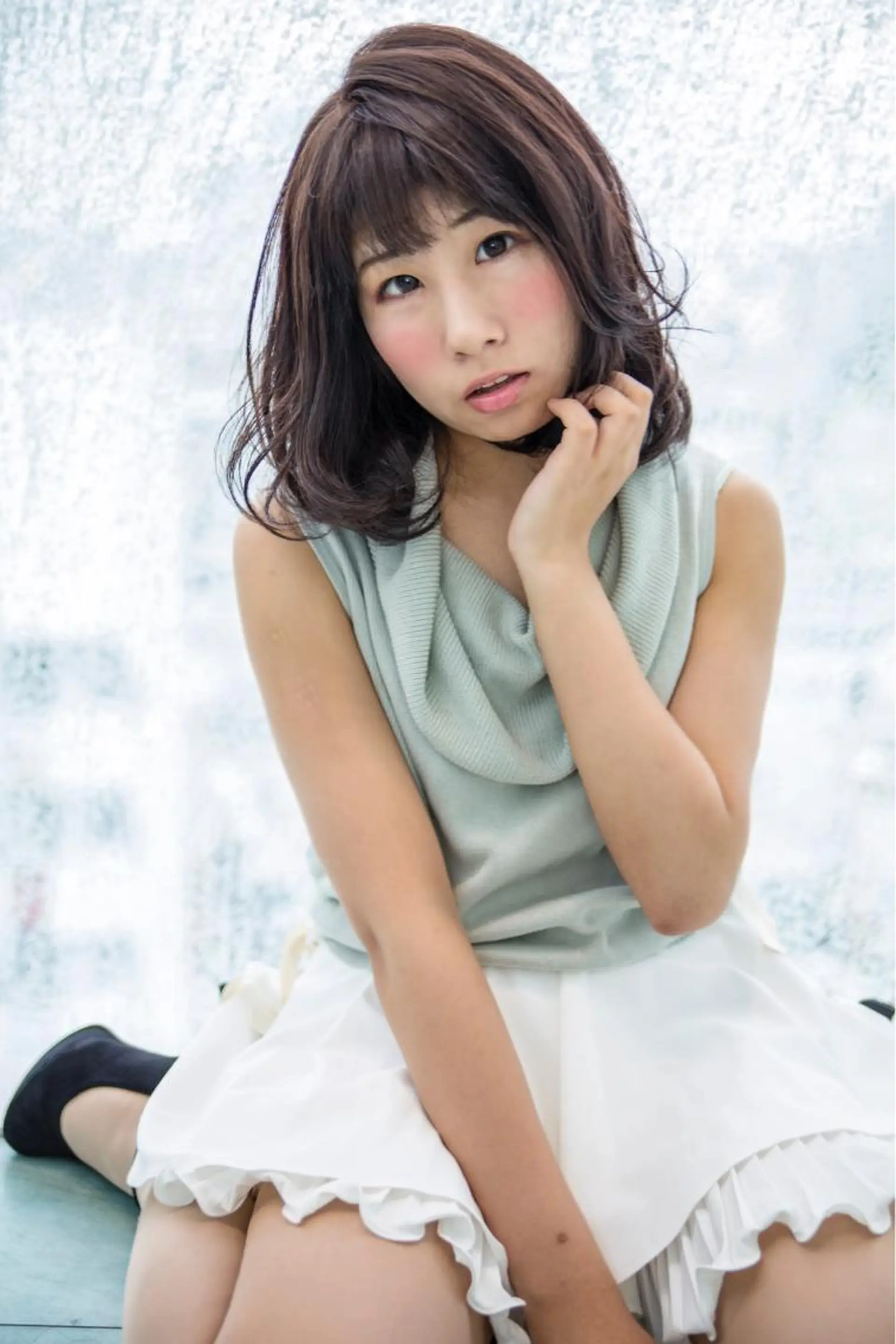 ミディアム セミロング ロング カラー Re:ta Hair 飯田淳平のヘアスタイル